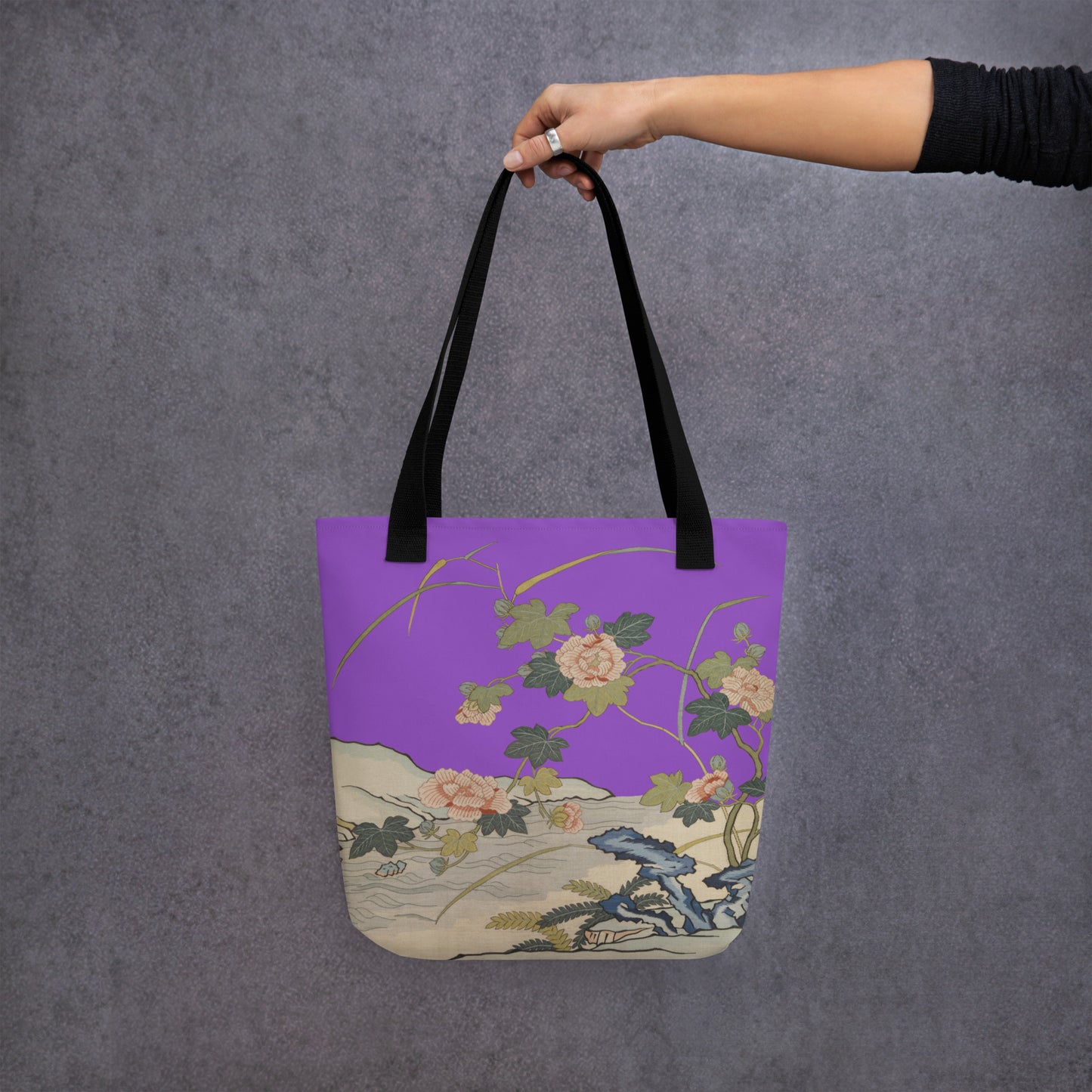 Kesi Flower Album｜Hibiscus by the Water｜Tote bag｜Purple