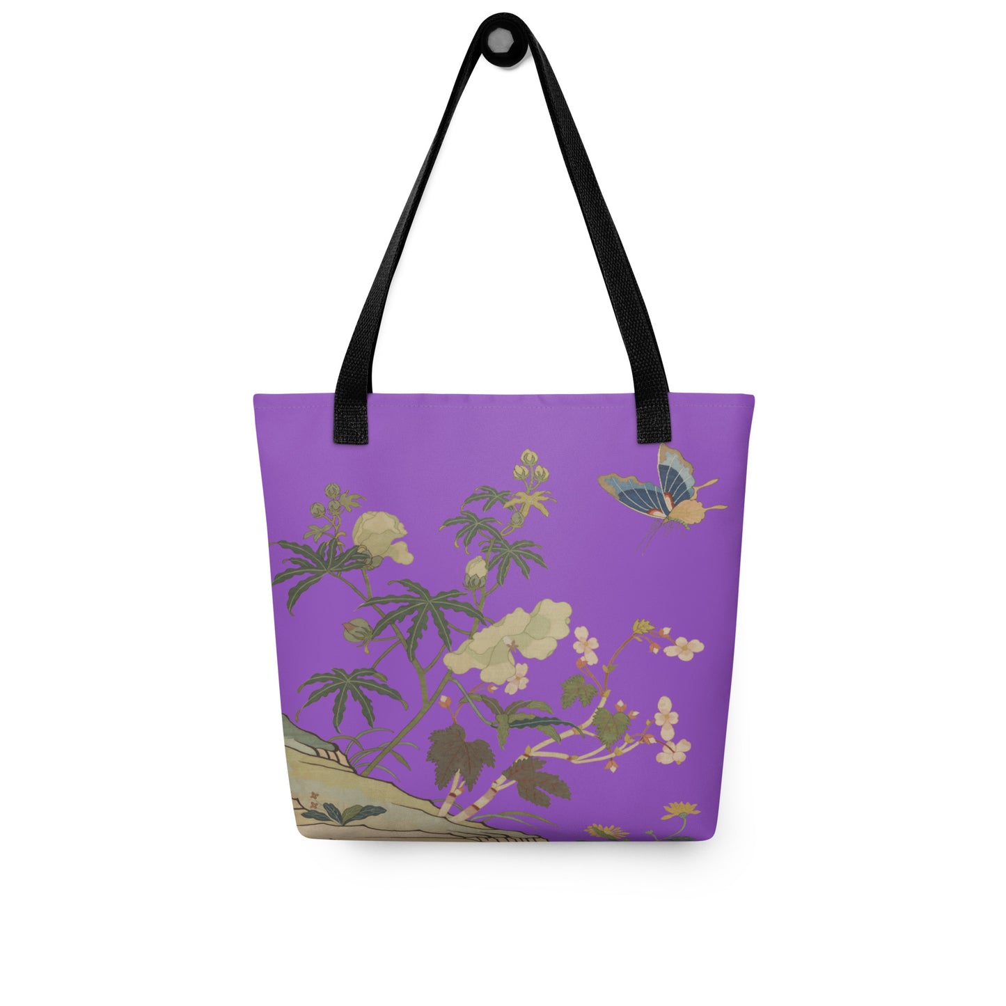 Kesi Flower Album｜Hibiscus and Begonia Blossoms｜Tote bag｜Purple