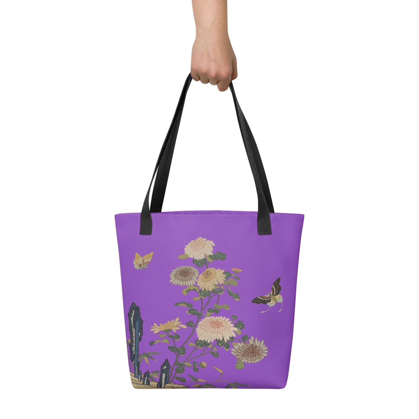 Kesi Flower Album｜Chrysanthemums and Butterflies｜Tote bag｜Purple