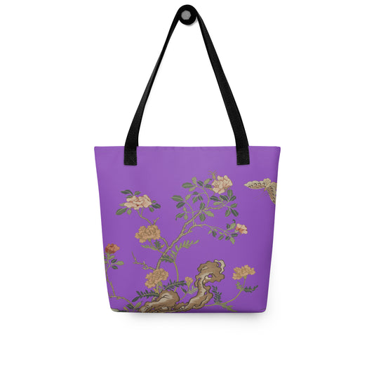 Kesi Flower Album｜Camellia and Butterfly｜Tote bag｜Purple