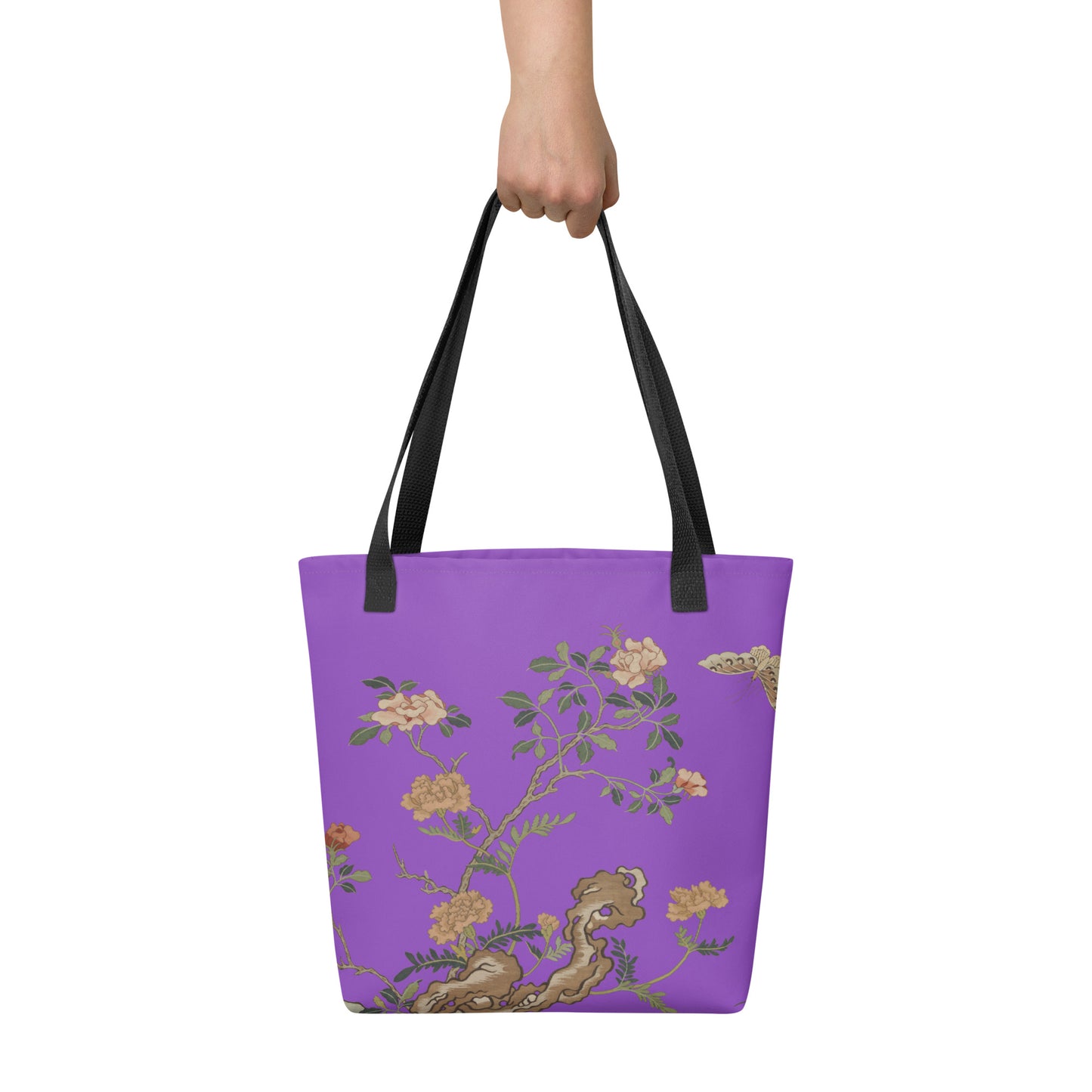 Kesi Flower Album｜Camellia and Butterfly｜Tote bag｜Purple