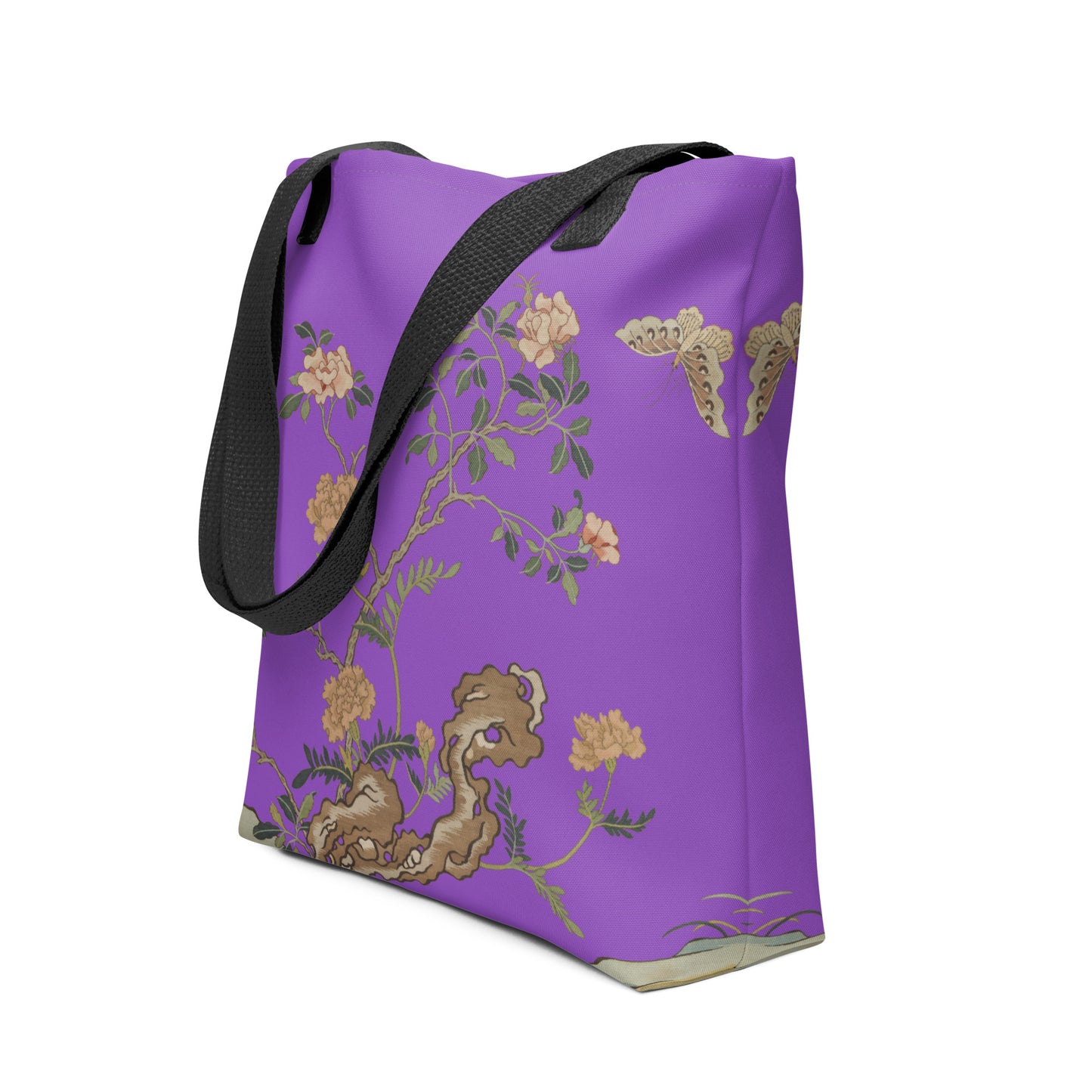 Kesi Flower Album｜Camellia and Butterfly｜Tote bag｜Purple