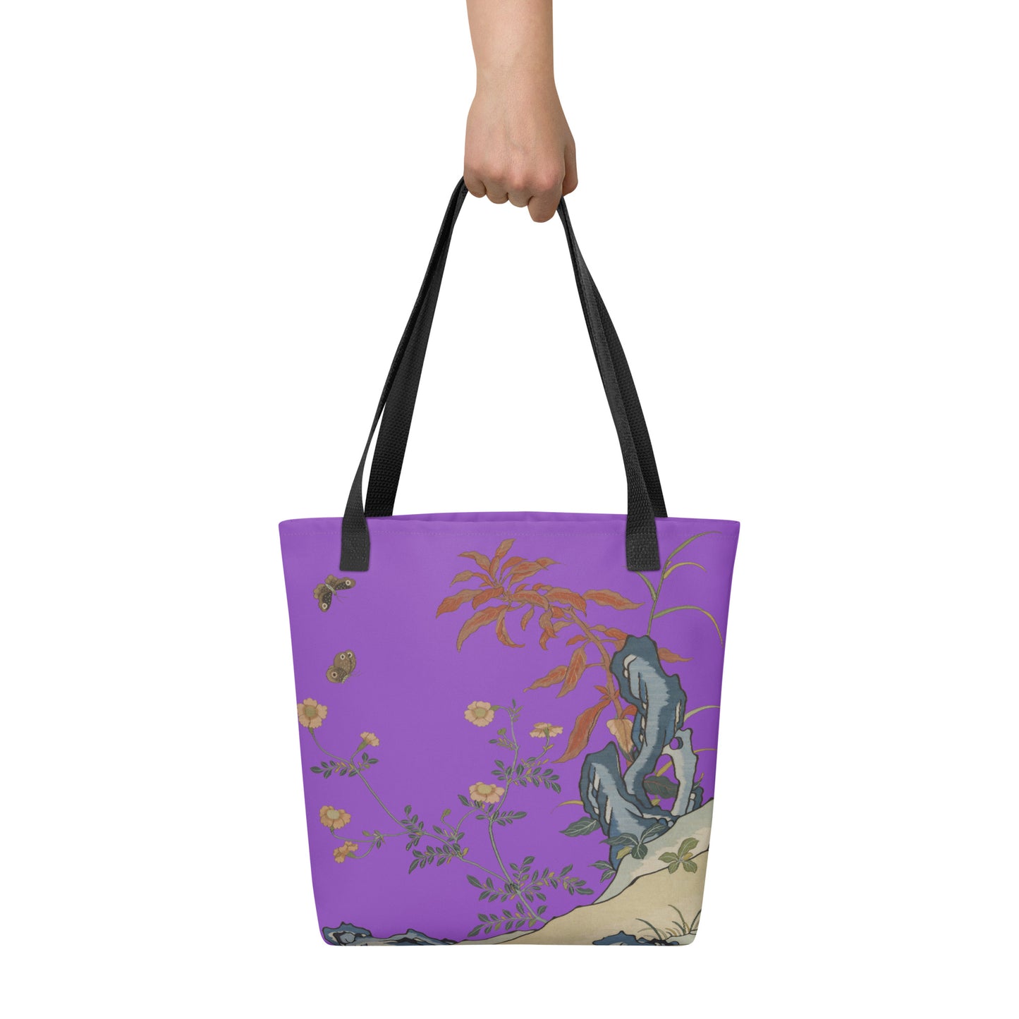 Kesi Flower Album｜Butterflies and Flowers｜Tote bag｜Purple