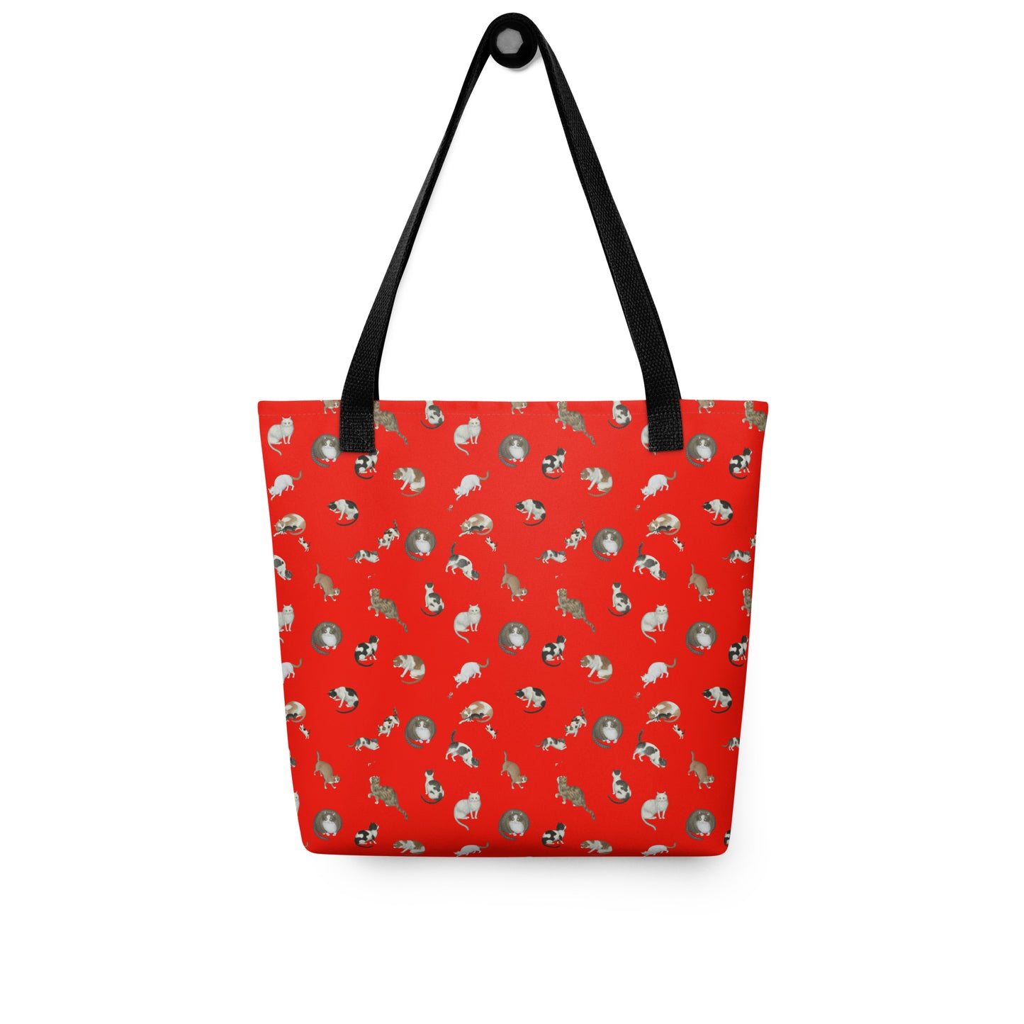 Cats And Butterflies Of Longevity｜Tote bag｜Garnet red