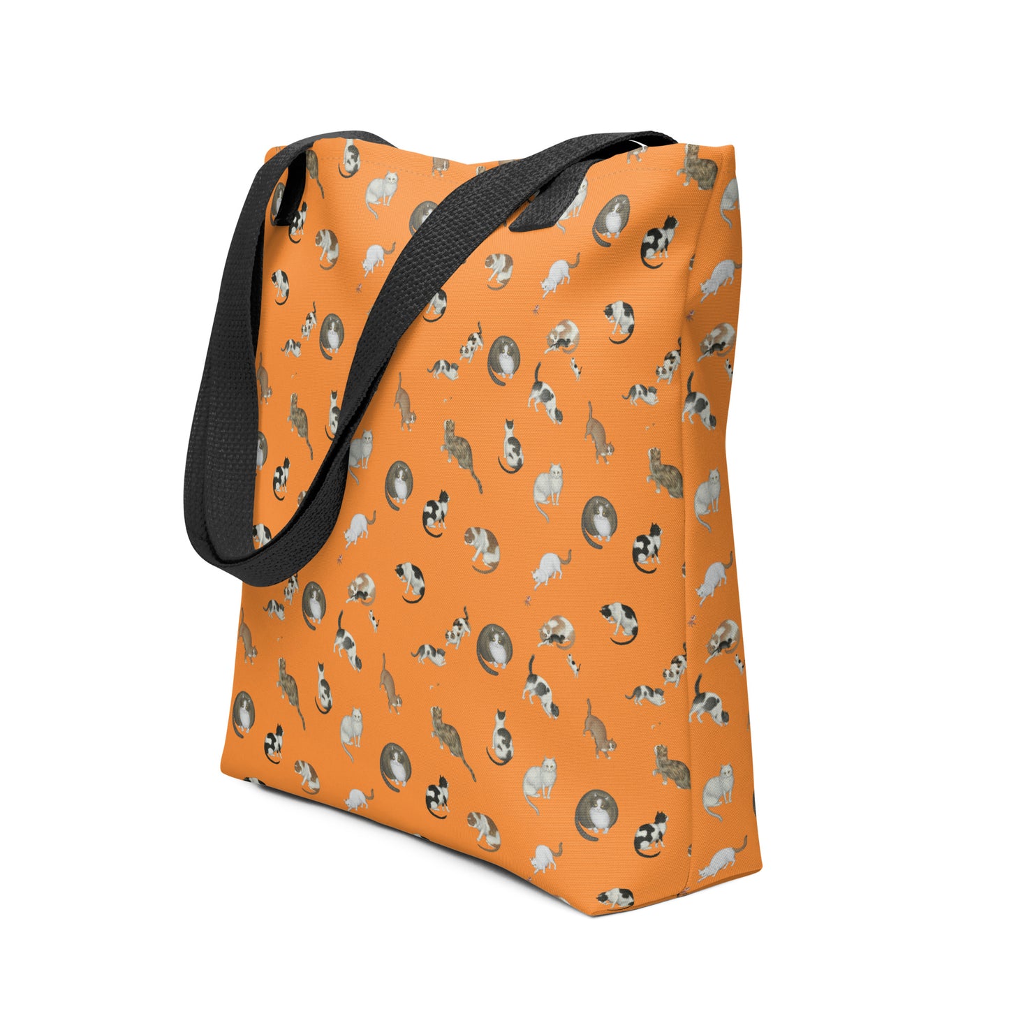 Cats And Butterflies Of Longevity｜Tote bag｜Orange