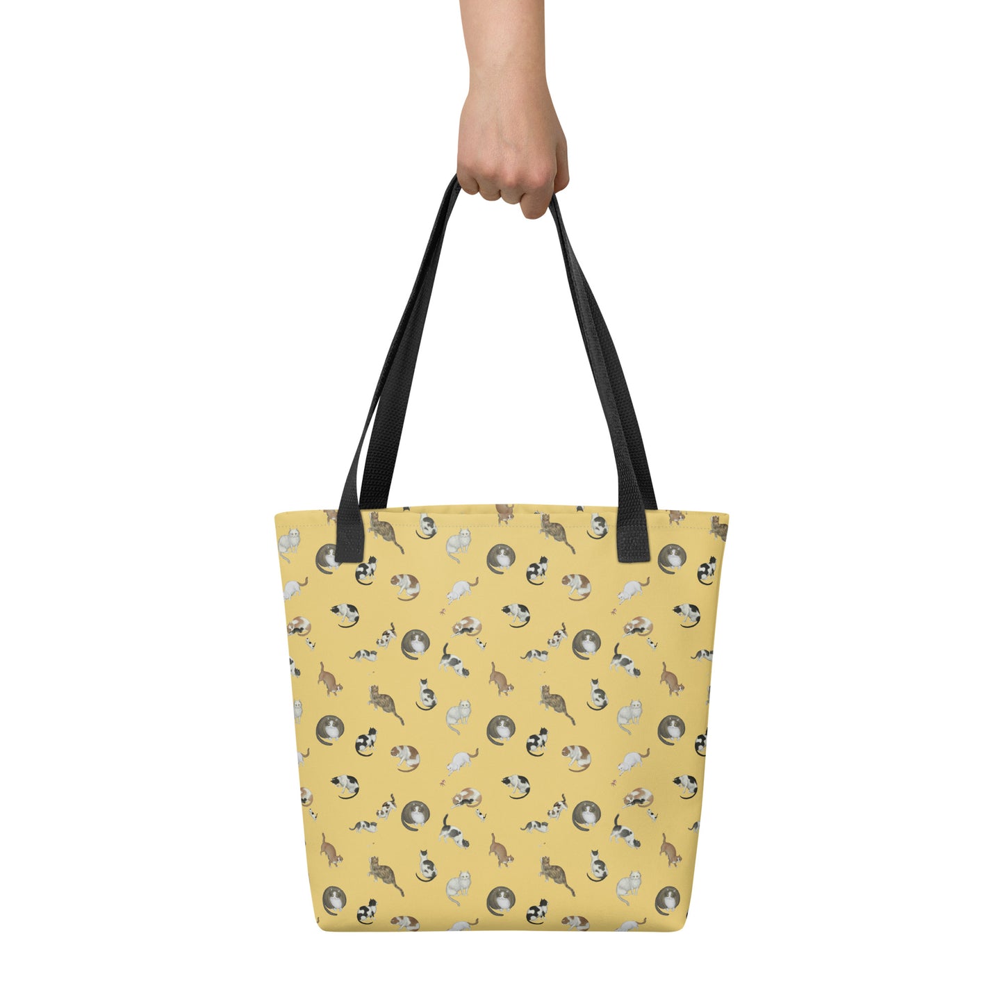 Cats And Butterflies Of Longevity｜Tote bag｜Gold