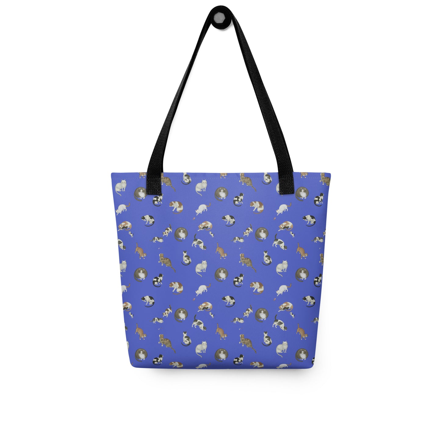 Cats And Butterflies Of Longevity｜Tote bag｜Royal blue