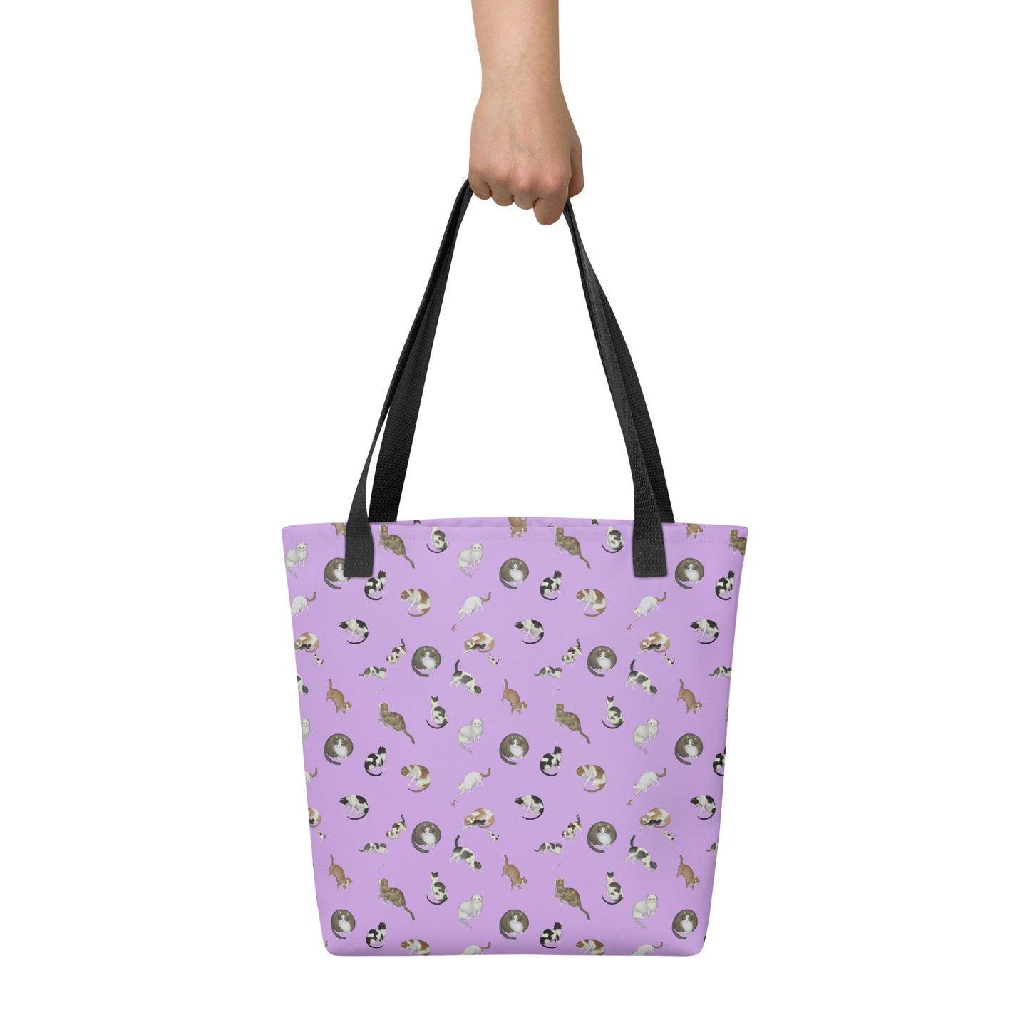 Cats And Butterflies Of Longevity｜Tote bag｜Lilac