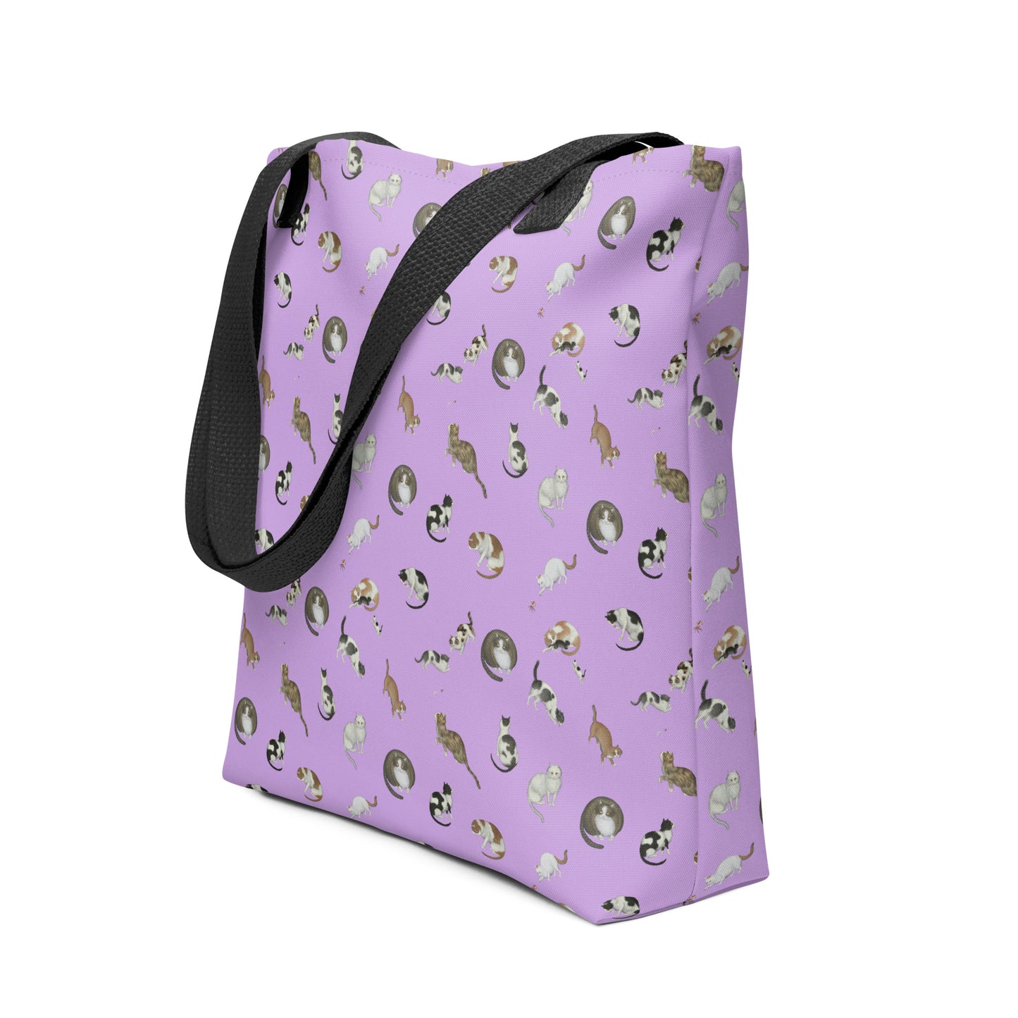 Cats And Butterflies Of Longevity｜Tote bag｜Lilac