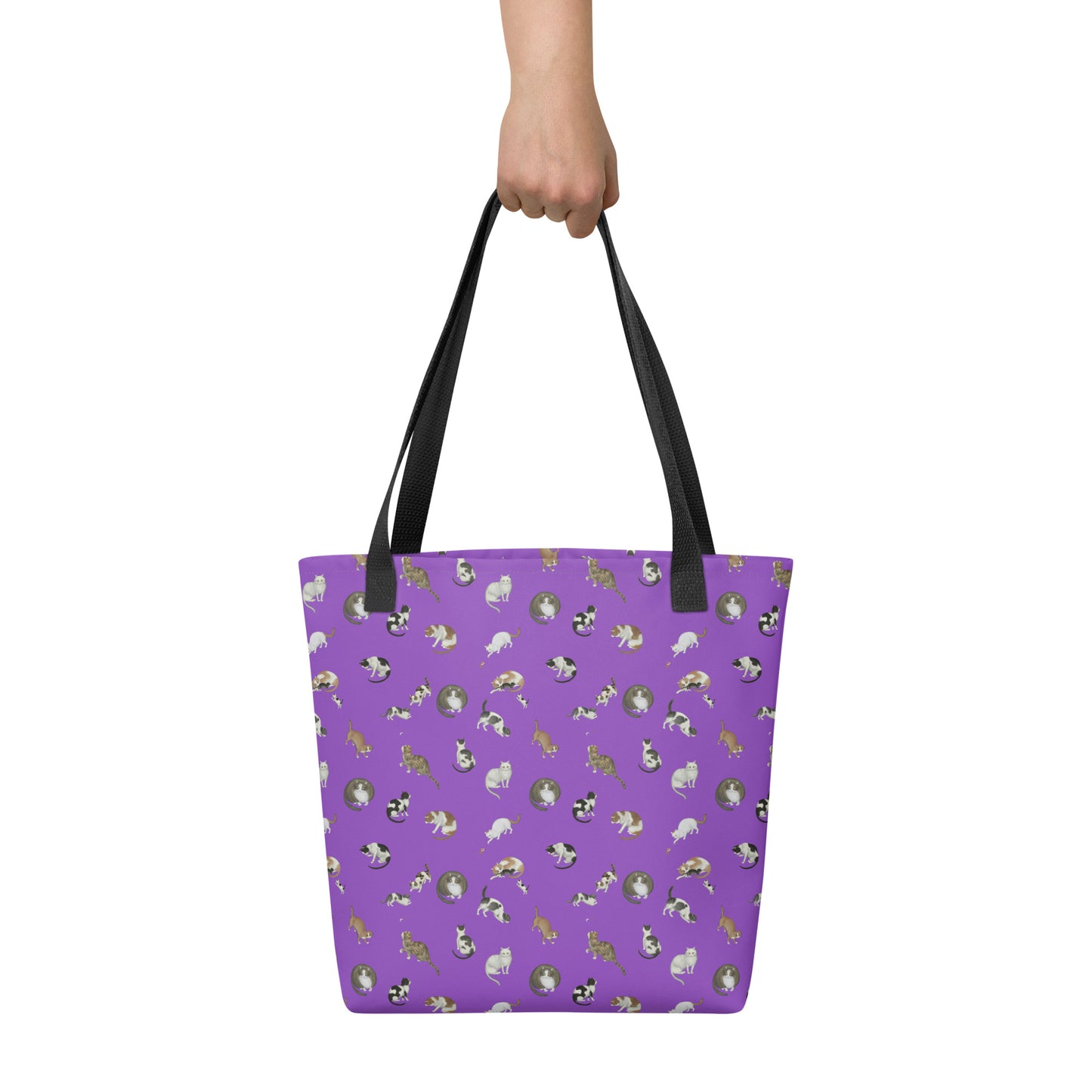 Cats And Butterflies Of Longevity｜Tote bag｜Purple