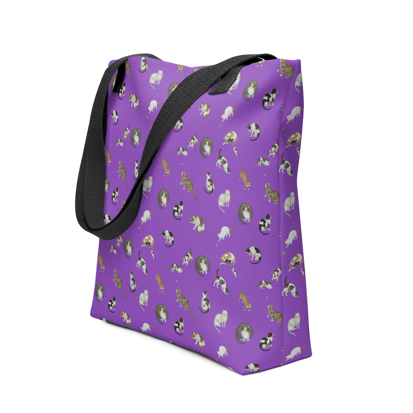 Cats And Butterflies Of Longevity｜Tote bag｜Purple