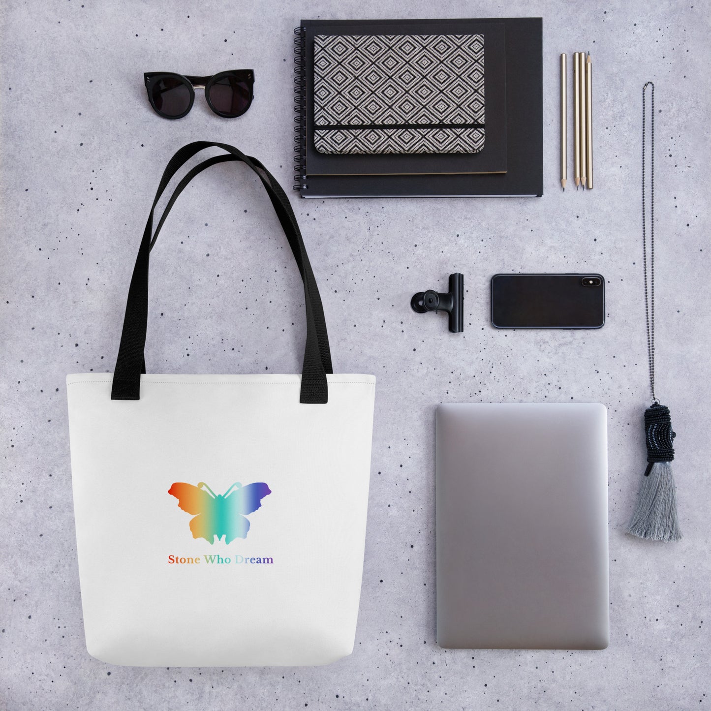 Logo collection｜Tote bag｜Rainbow on white