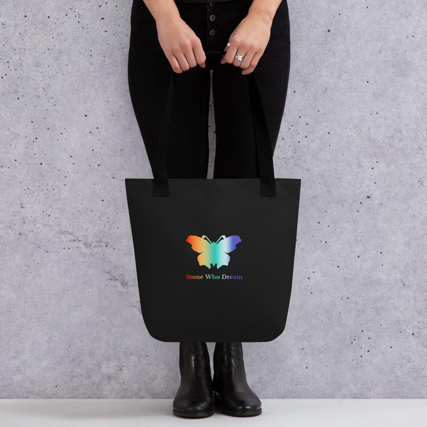 Logo collection｜Tote bag｜Rainbow on Black