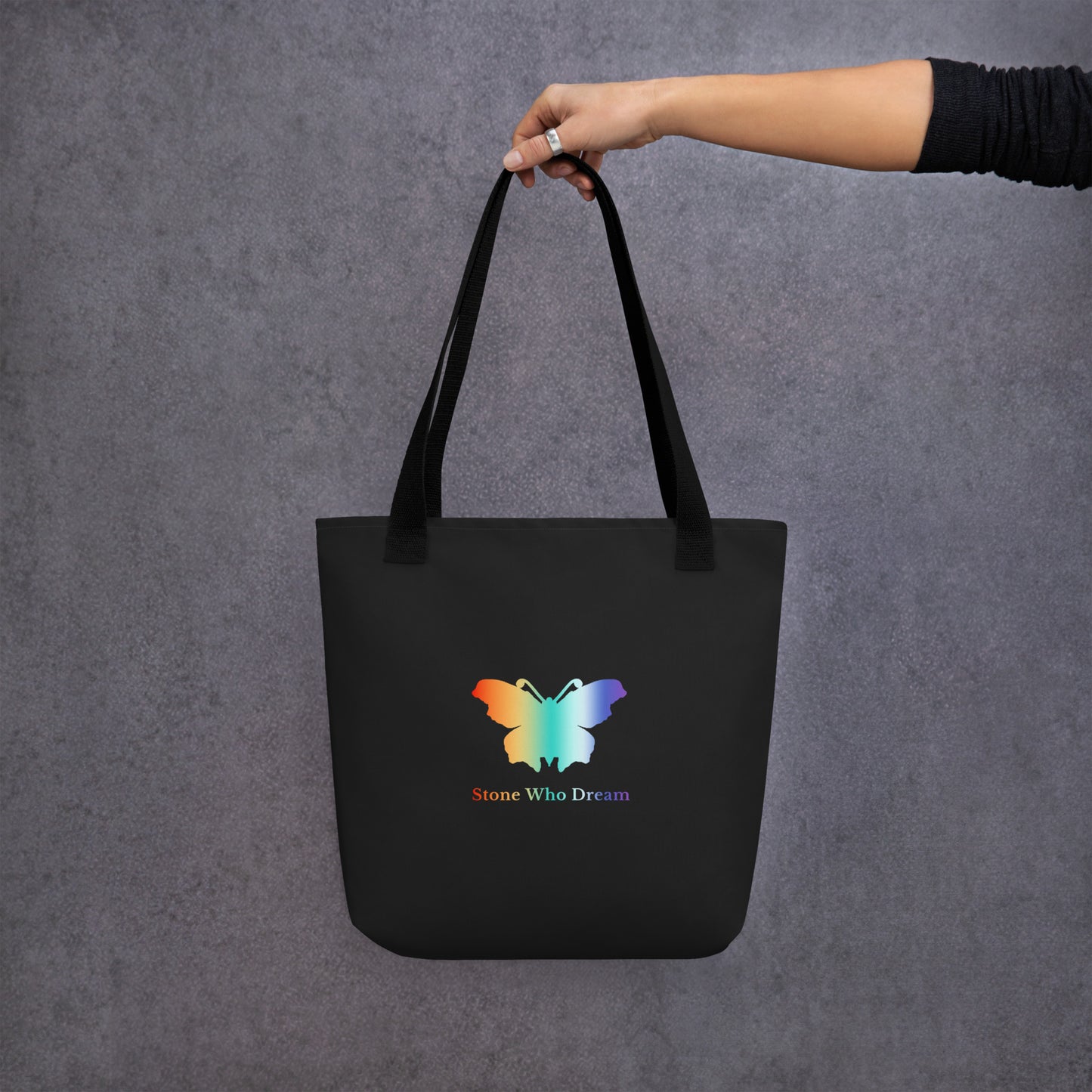 Logo collection｜Tote bag｜Rainbow on Black