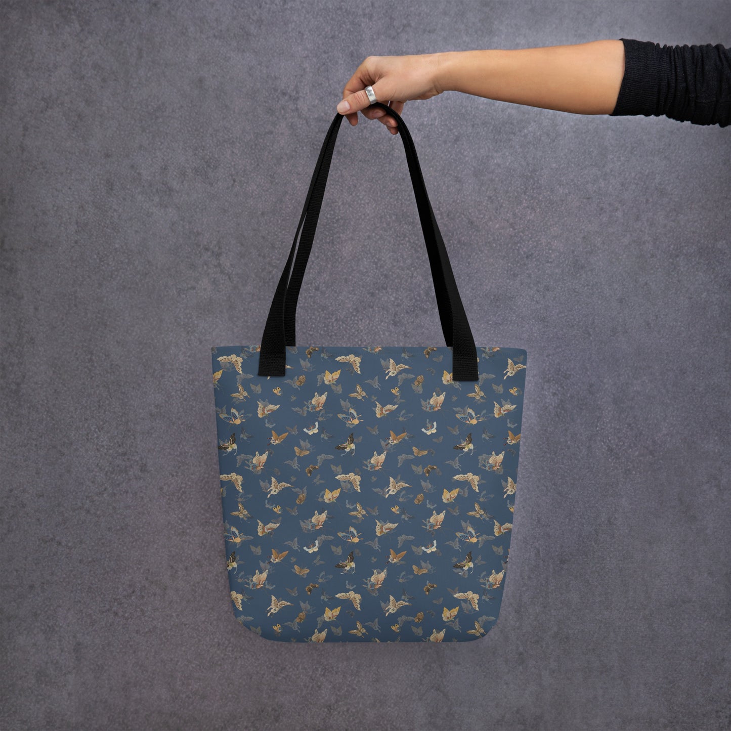 Butterfly dancing｜Tote bag｜Dark blue