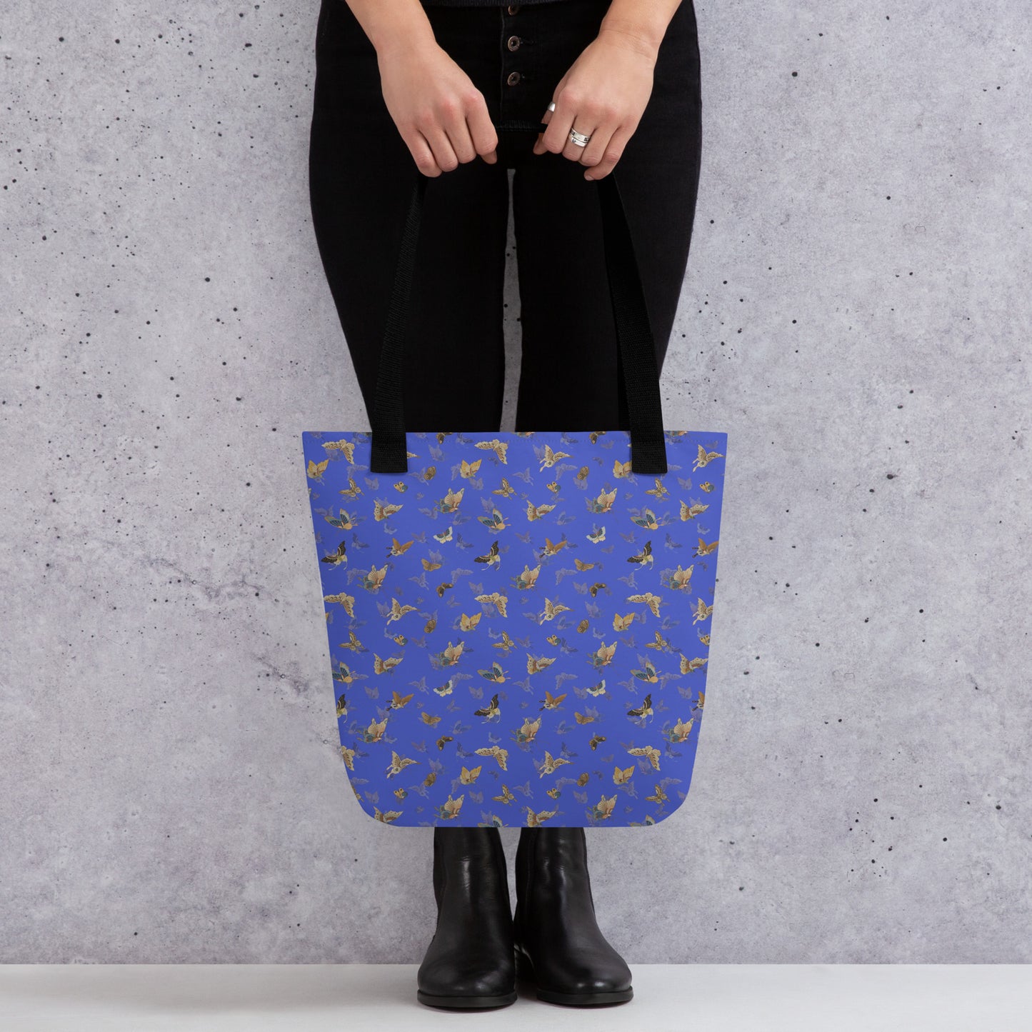 Butterfly dancing｜Tote bag｜Royal blue