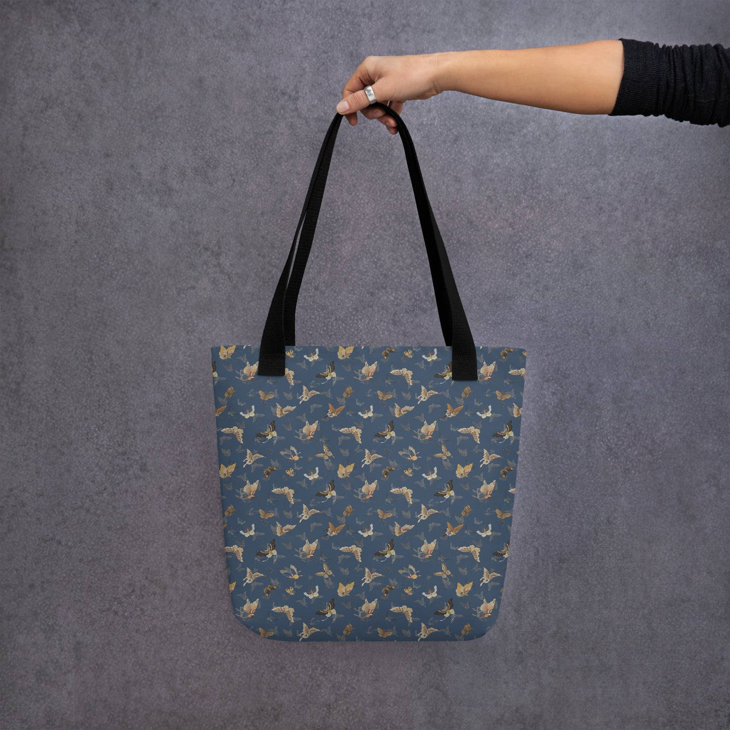 Butterfly dancing｜Tote bag｜Dark blue