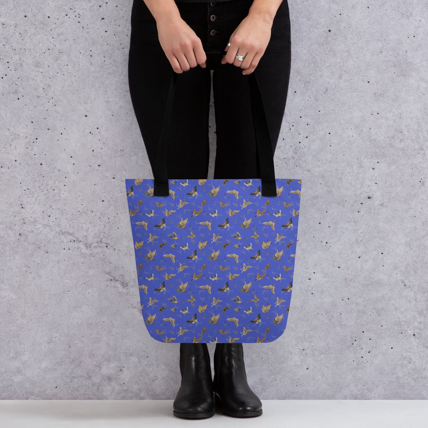 Butterfly dancing｜Tote bag｜Royal blue