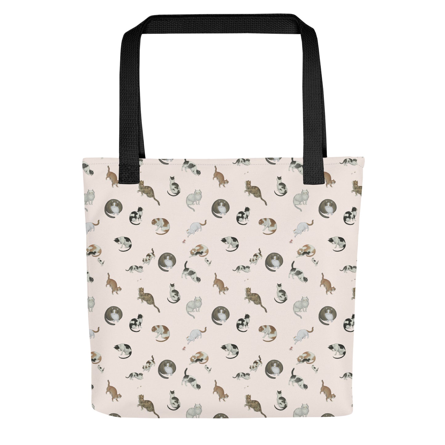 Cats And Butterflies Of Longevity｜Tote bag｜Fish belly white