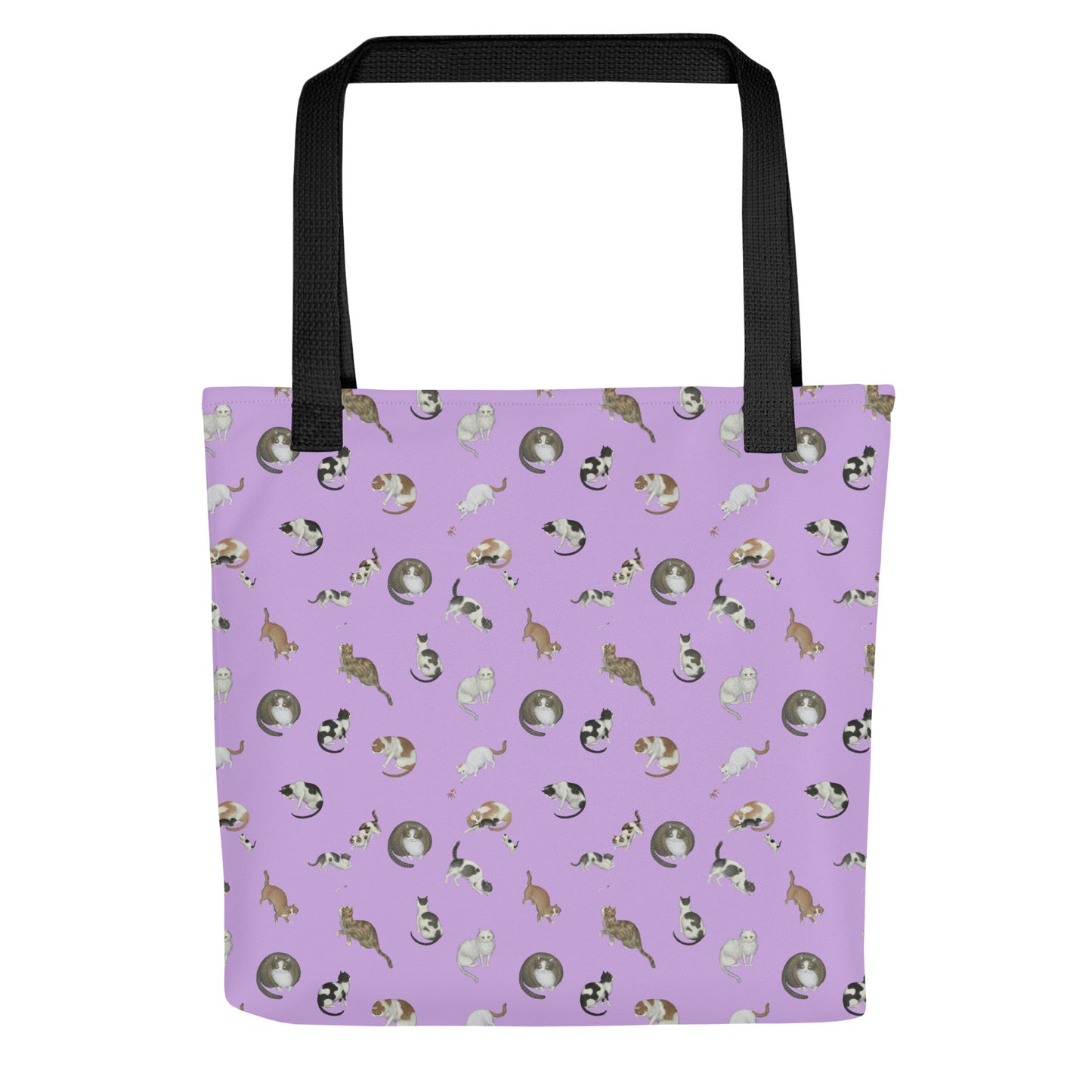 Cats And Butterflies Of Longevity｜Tote bag｜Lilac