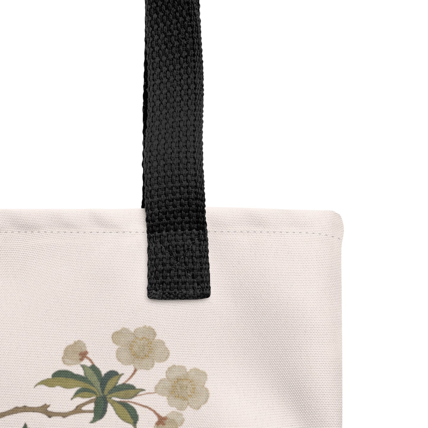 タペストリーの花｜Plum Blossoms and Butterfly｜Tote bag｜Fish belly white