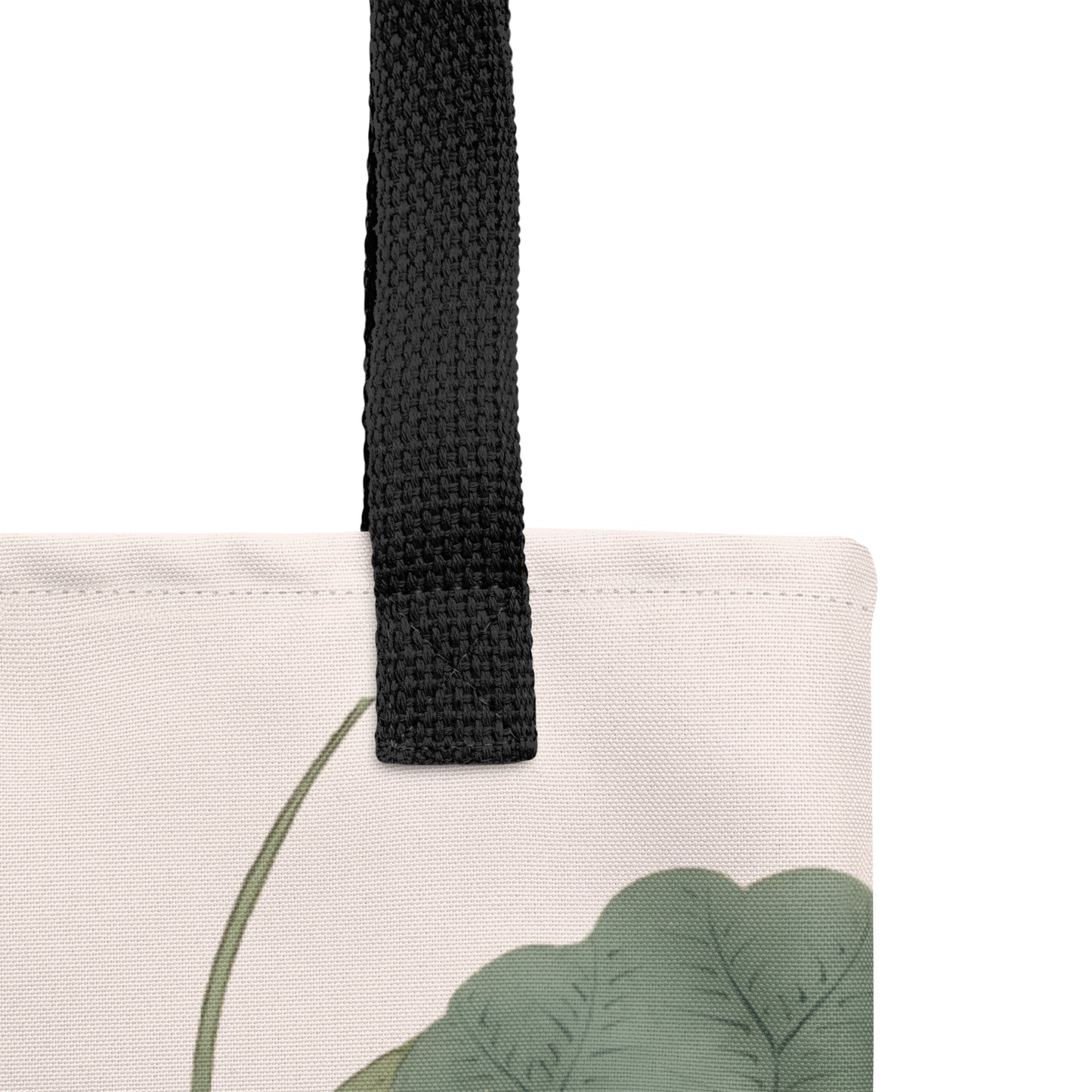 The Spirit of Flowers in Twelve Months｜Lotus in Bloom｜Tote bag｜Fish belly white