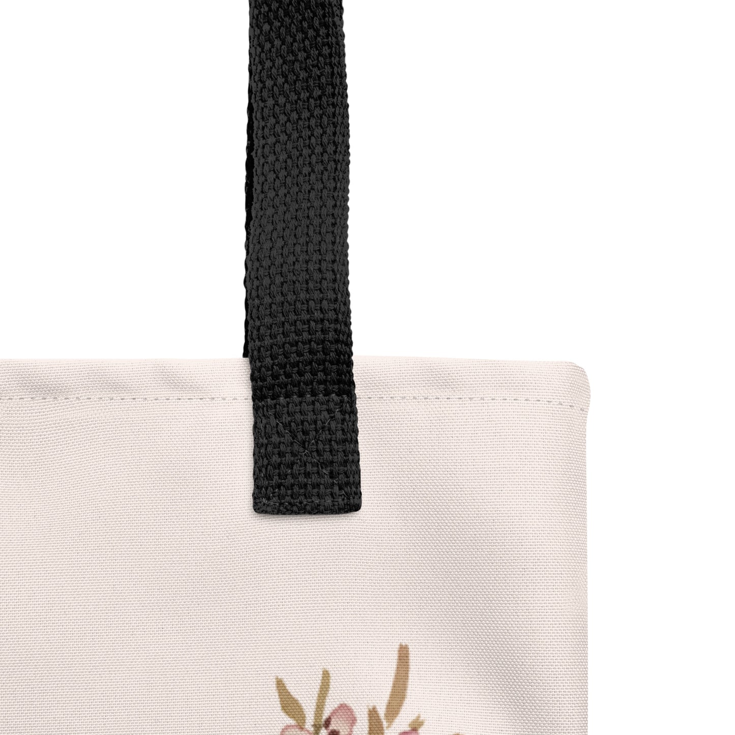 The Spirit of Flowers in Twelve Months｜Willow and Peach Blossom｜Tote bag｜Fish belly white