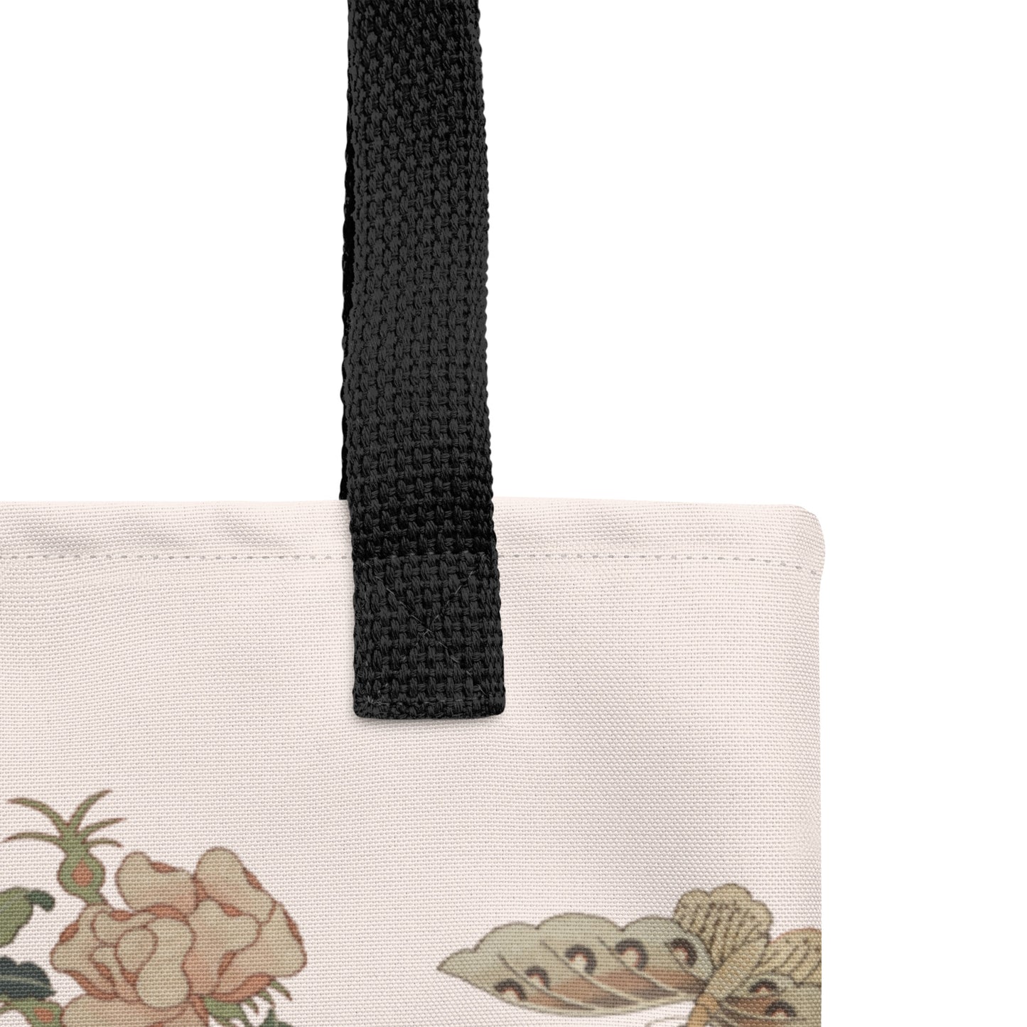 Kesi Flower Album｜Camellia and Butterfly｜Tote bag｜Fish belly white