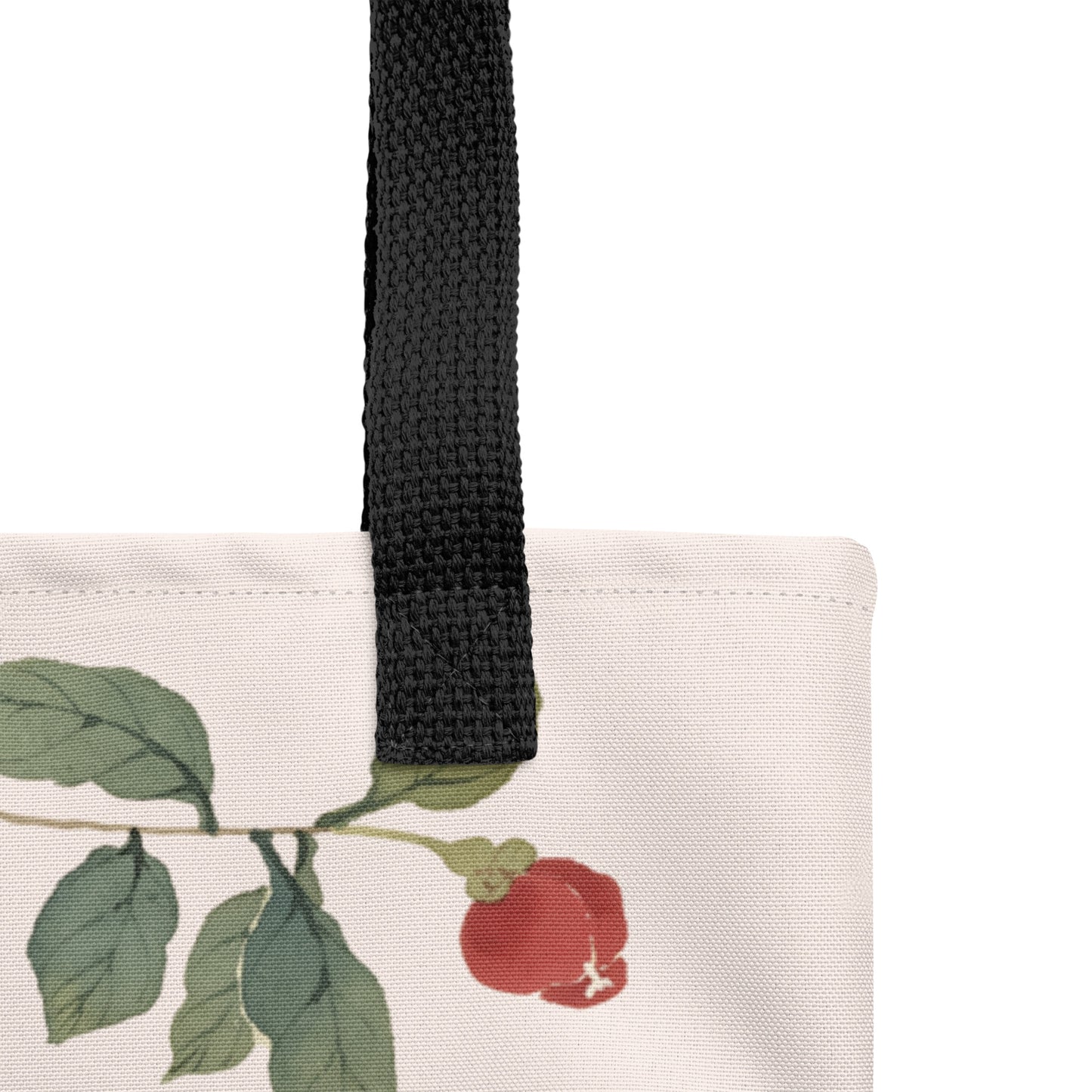 The Spirit of Flowers in Twelve Months｜Narcissus and Camelia in Bloom｜Tote bag｜Fish belly white