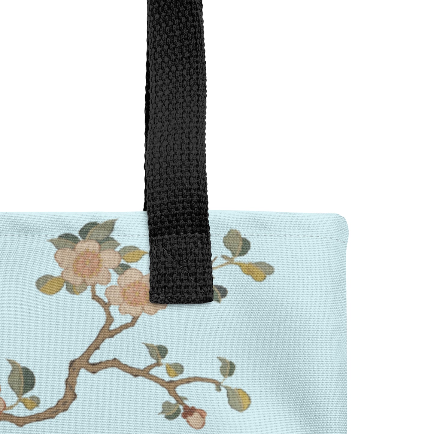 Kesi Flower Album｜Swallow in Flight, Harbinger of Spring｜Tote bag｜Aqua blue