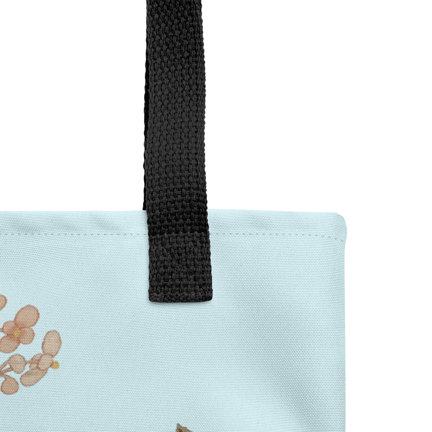 Kesi Flower Album｜Begonia Blossoms｜Tote bag｜Aqua blue