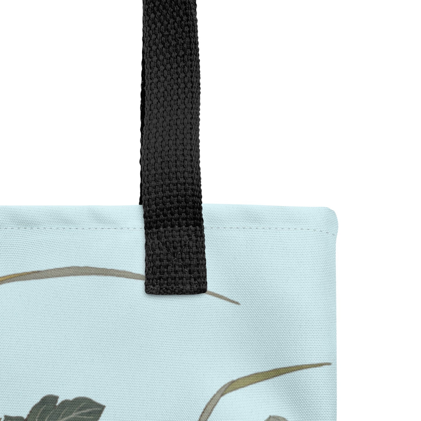 Kesi Flower Album｜Hibiscus by the Water｜Tote bag｜Aqua blue