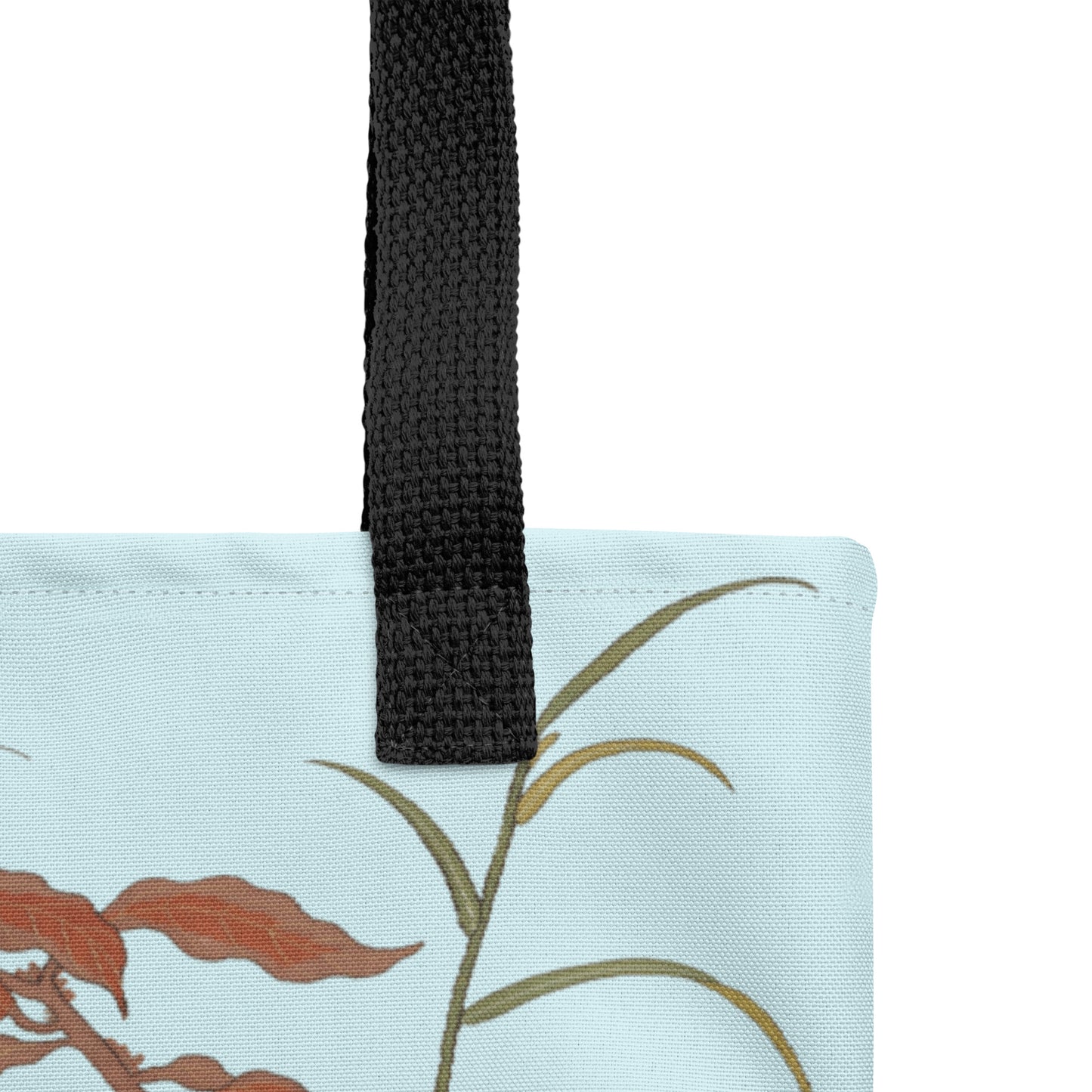 Kesi Flower Album｜Butterflies and Flowers｜Tote bag｜Aqua blue