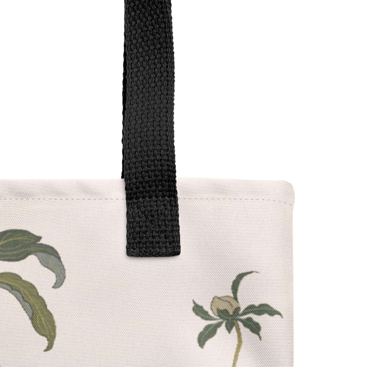 Kesi Flower Album｜Peonies and Butterfly｜Tote bag｜Fish belly white