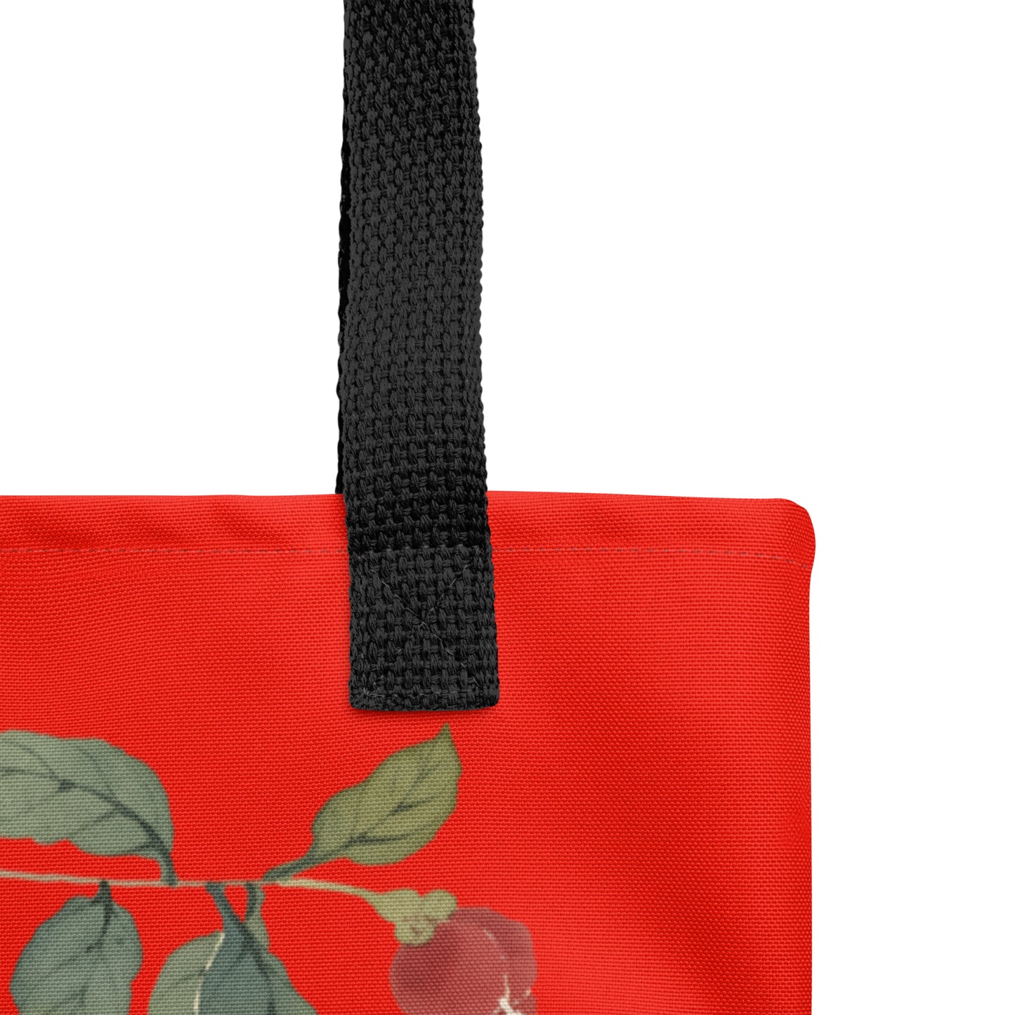 The Spirit of Flowers in Twelve Months｜Narcissus and Camelia in Bloom｜Tote bag｜Garnet red