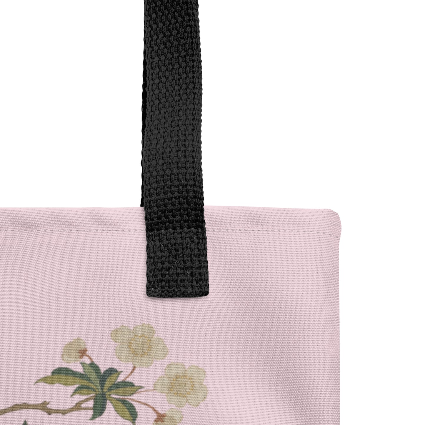 Kesi Flower Album｜Plum Blossoms and Butterfly｜Tote bag｜Pale pinkish gray