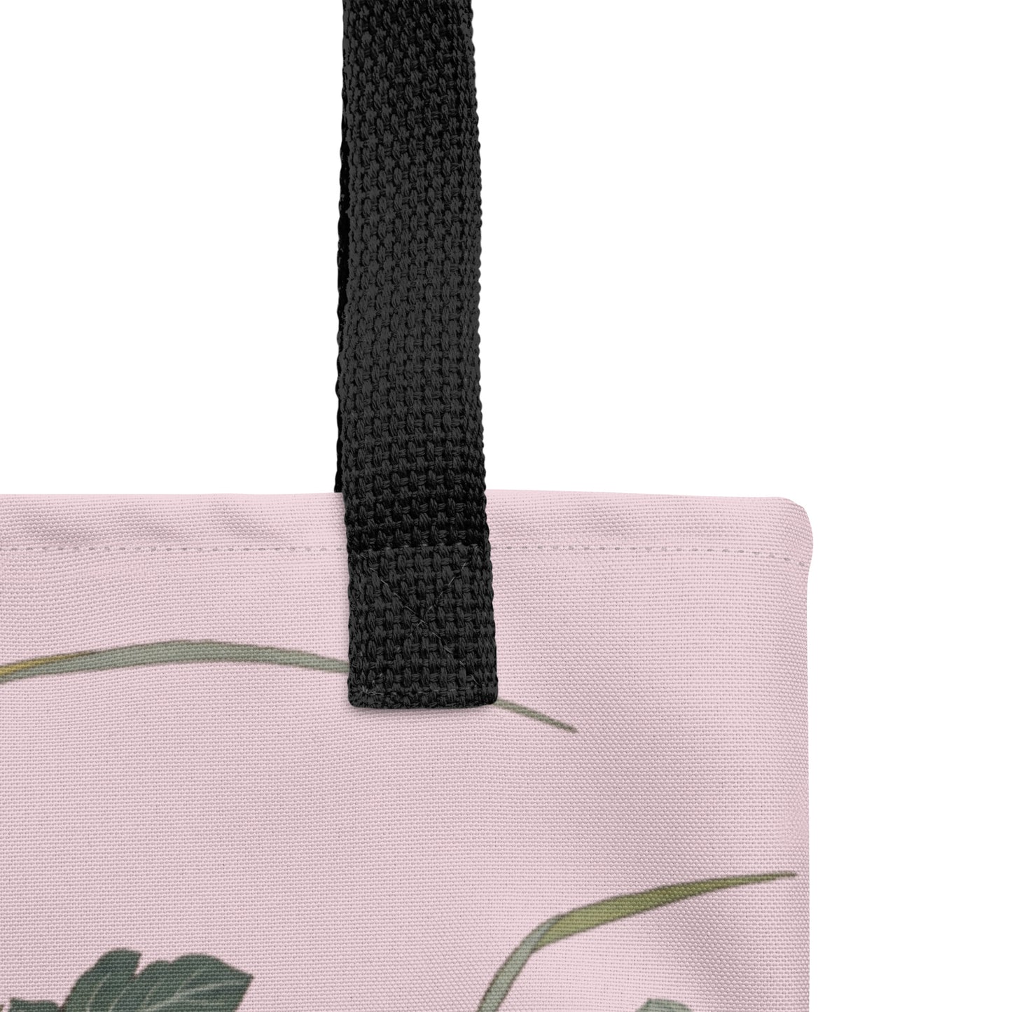 Kesi Flower Album｜Hibiscus by the Water｜Tote bag｜Pale pinkish gray