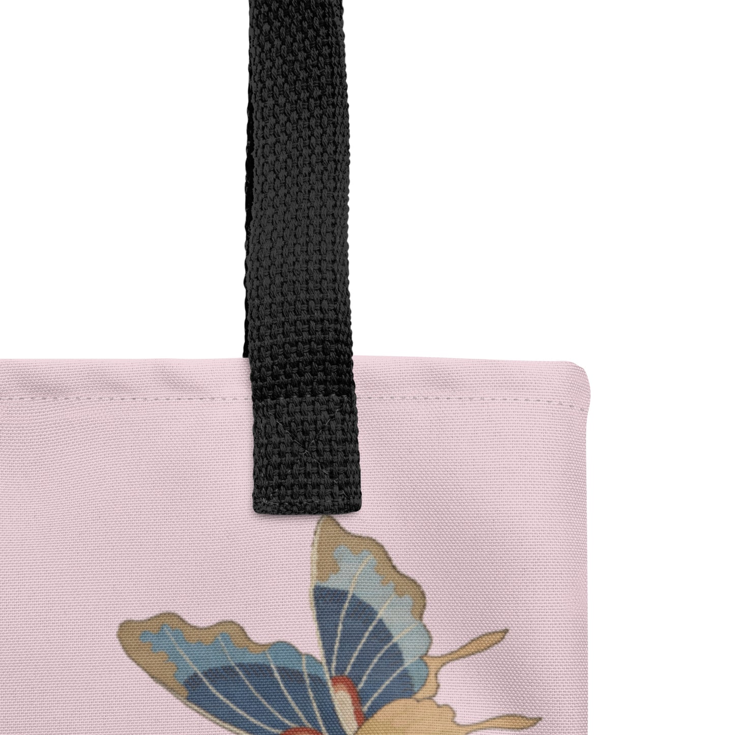 Kesi Flower Album｜Hibiscus and Begonia Blossoms｜Tote bag｜Pale pinkish gray