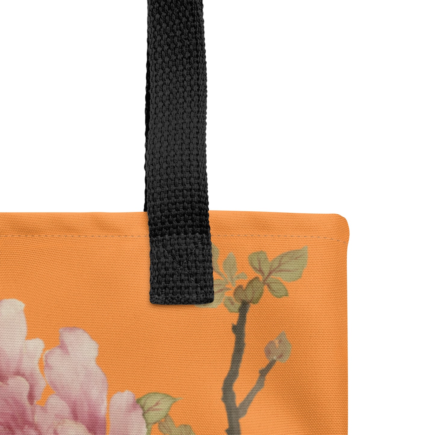 The Spirit of Flowers in Twelve Months｜Orchid and Tree Peony in Bloom｜Tote bag｜Orange