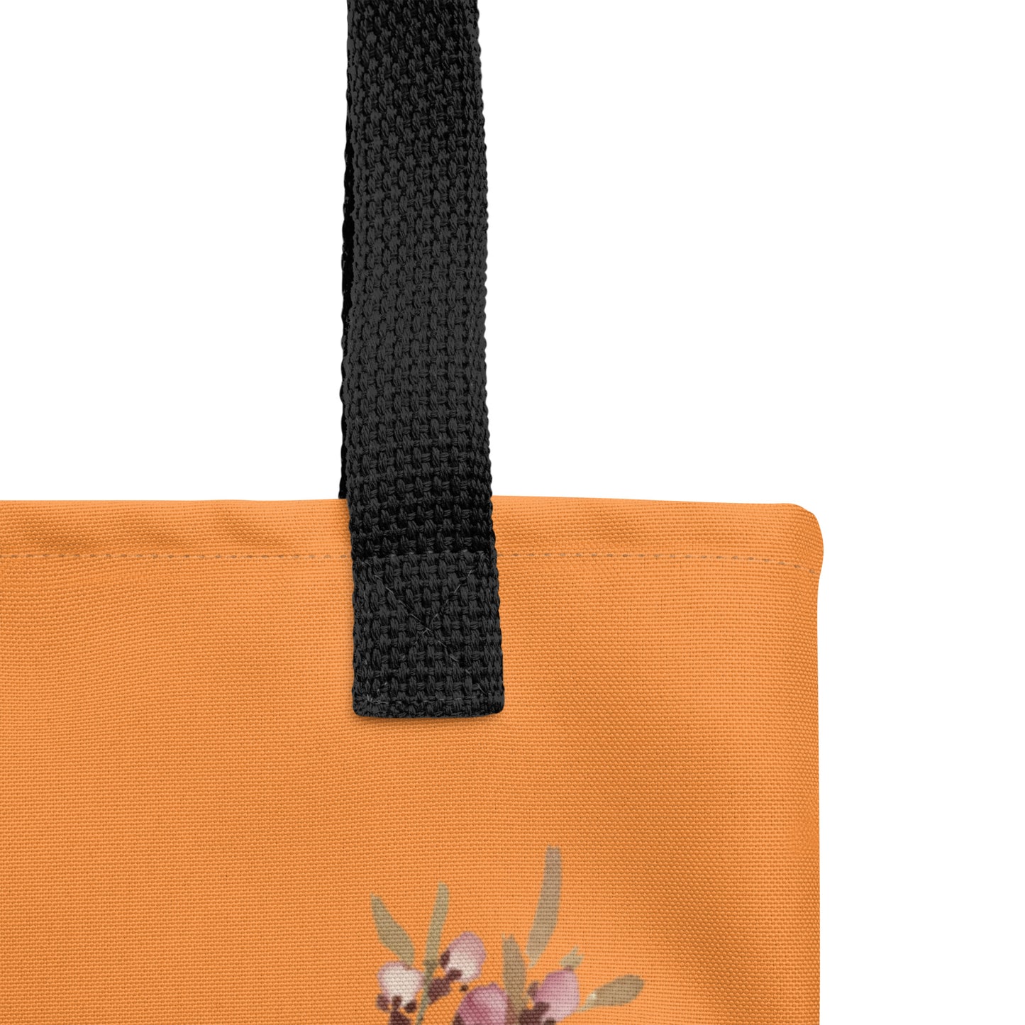 The Spirit of Flowers in Twelve Months｜Willow and Peach Blossom｜Tote bag｜Orange