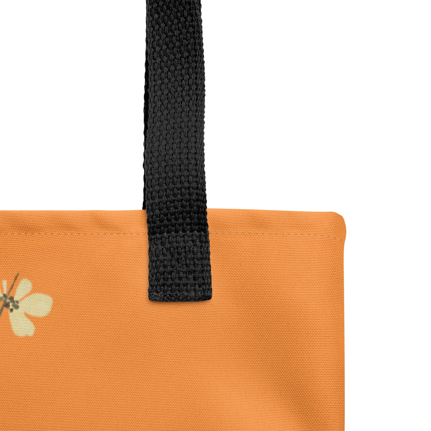 The Spirit of Flowers in Twelve Months｜Blooming Wintersweet and Heavenly Bamboo｜Tote bag｜Orange