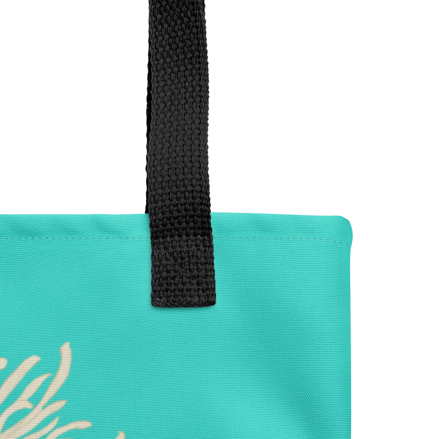 The Spirit of Flowers in Twelve Months｜Blooming Chrysanthemum and Maple Leaves｜Tote bag｜Turquoise