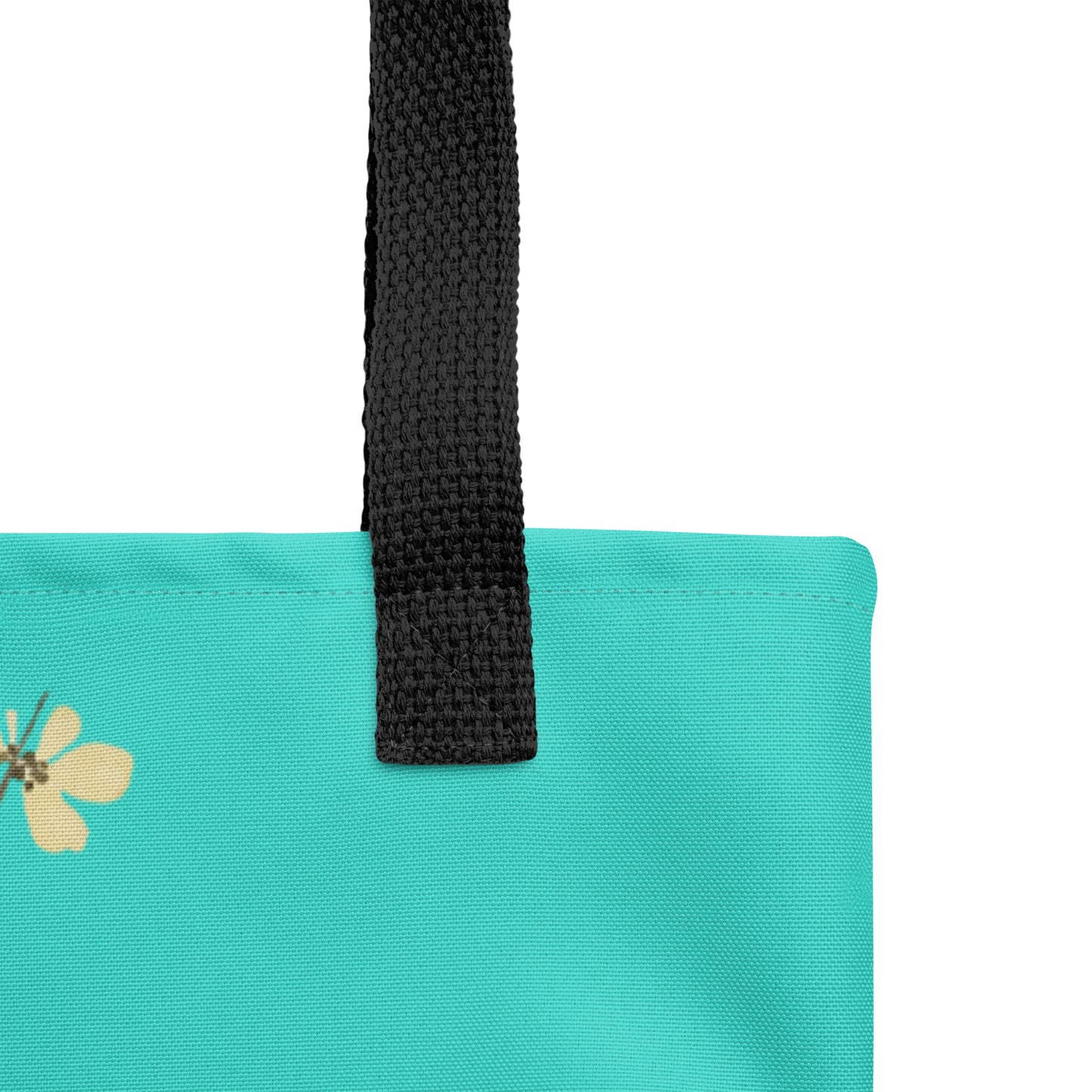 The Spirit of Flowers in Twelve Months｜Blooming Wintersweet and Heavenly Bamboo｜Tote bag｜Turquoise