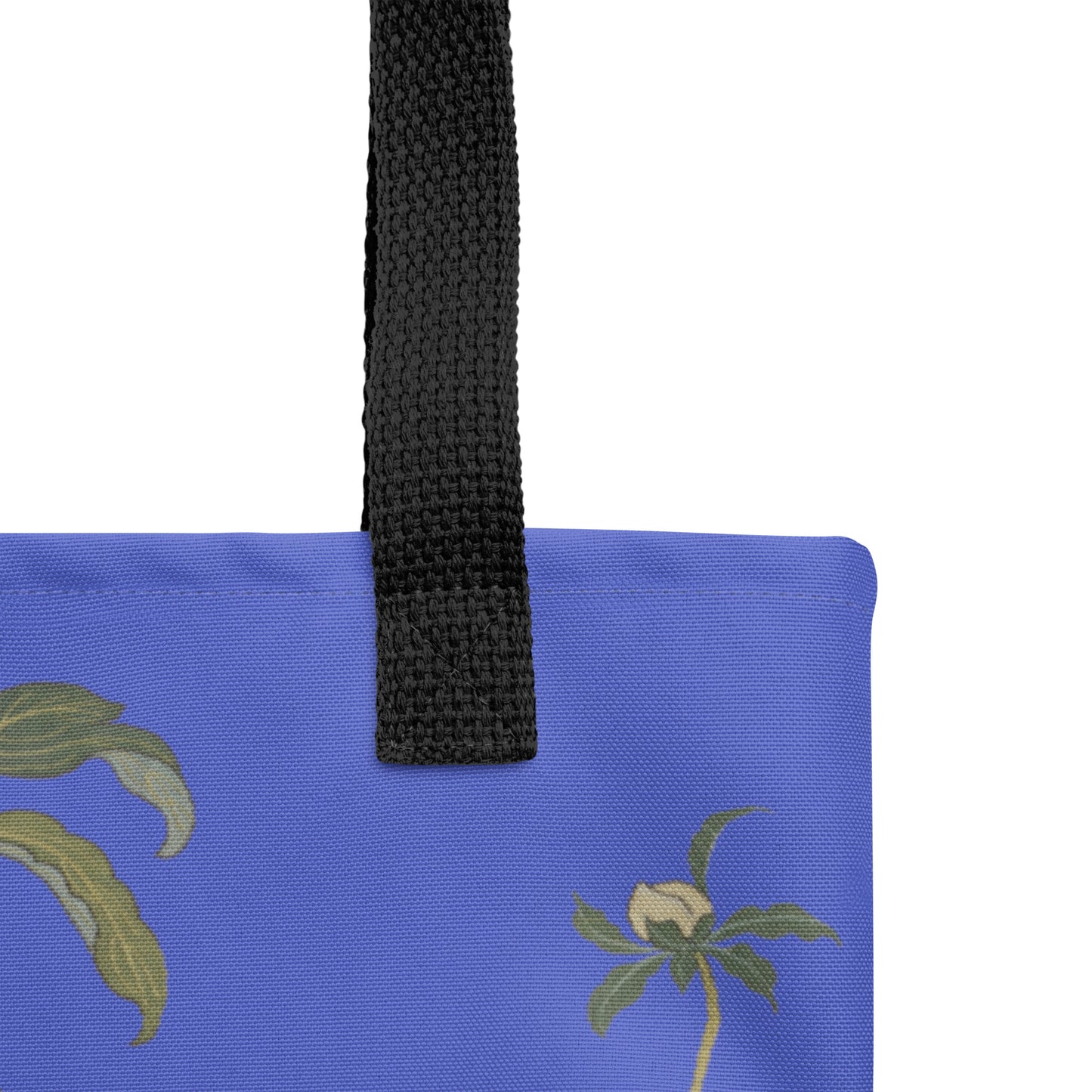 Kesi Flower Album｜Peonies and Butterfly｜Tote bag｜Royal blue