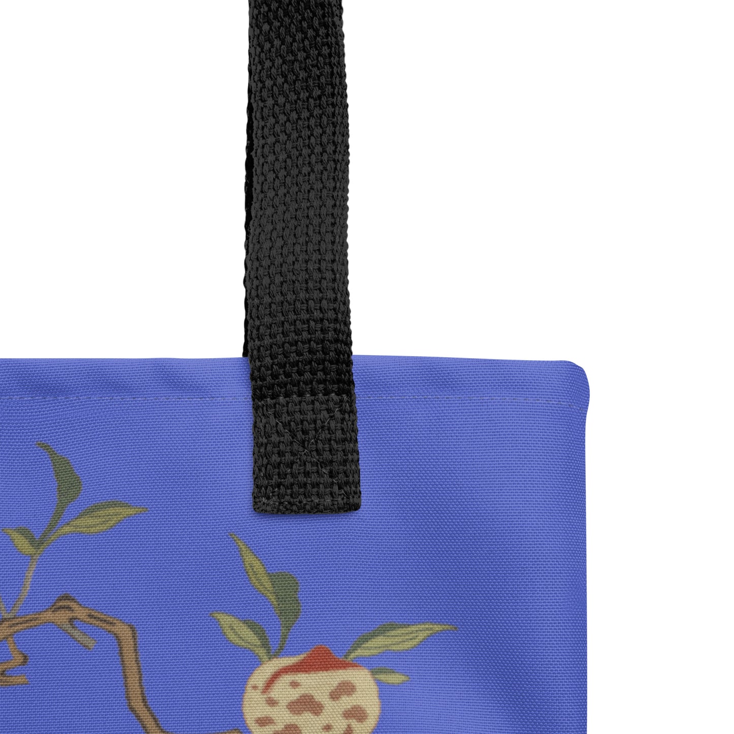 Kesi Flower Album｜Narcissus and Peaches｜Tote bag｜Royal blue