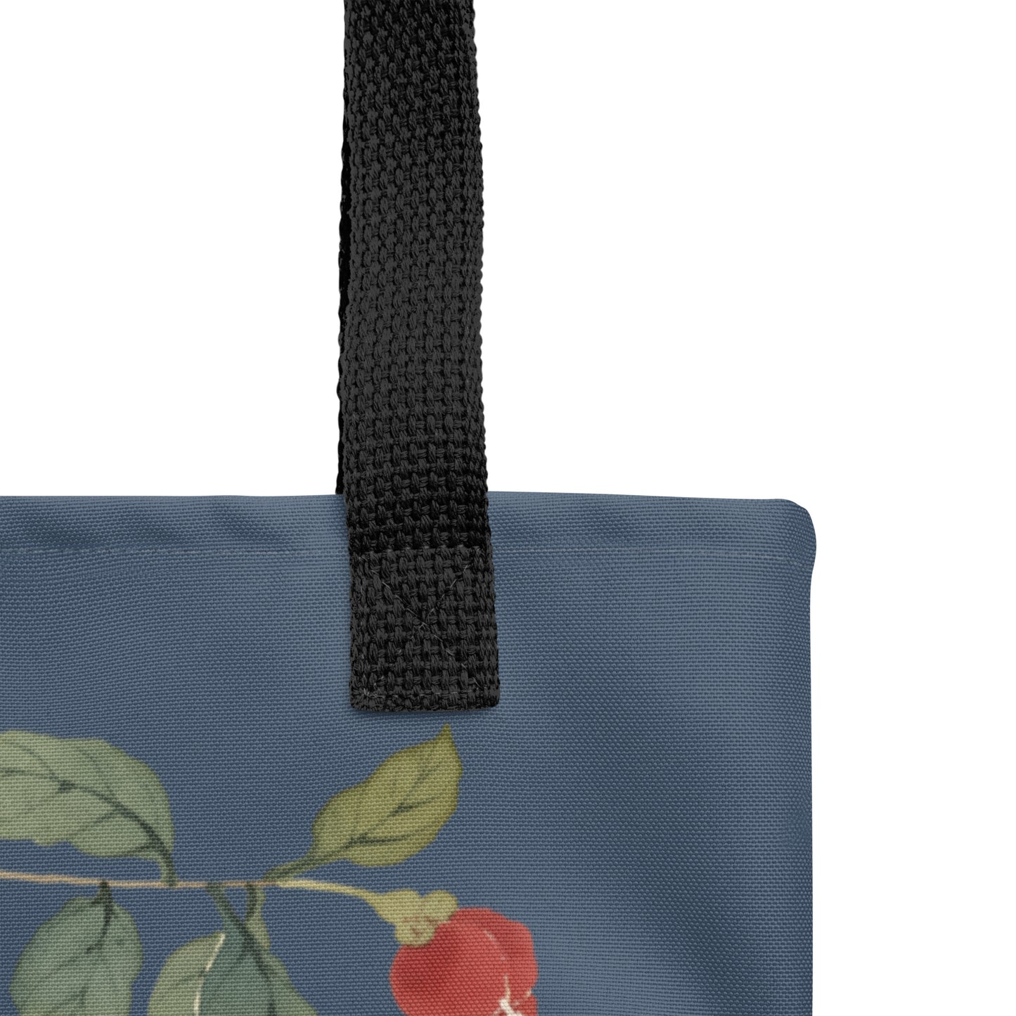 The Spirit of Flowers in Twelve Months｜Narcissus and Camelia in Bloom｜Tote bag｜Dark blue