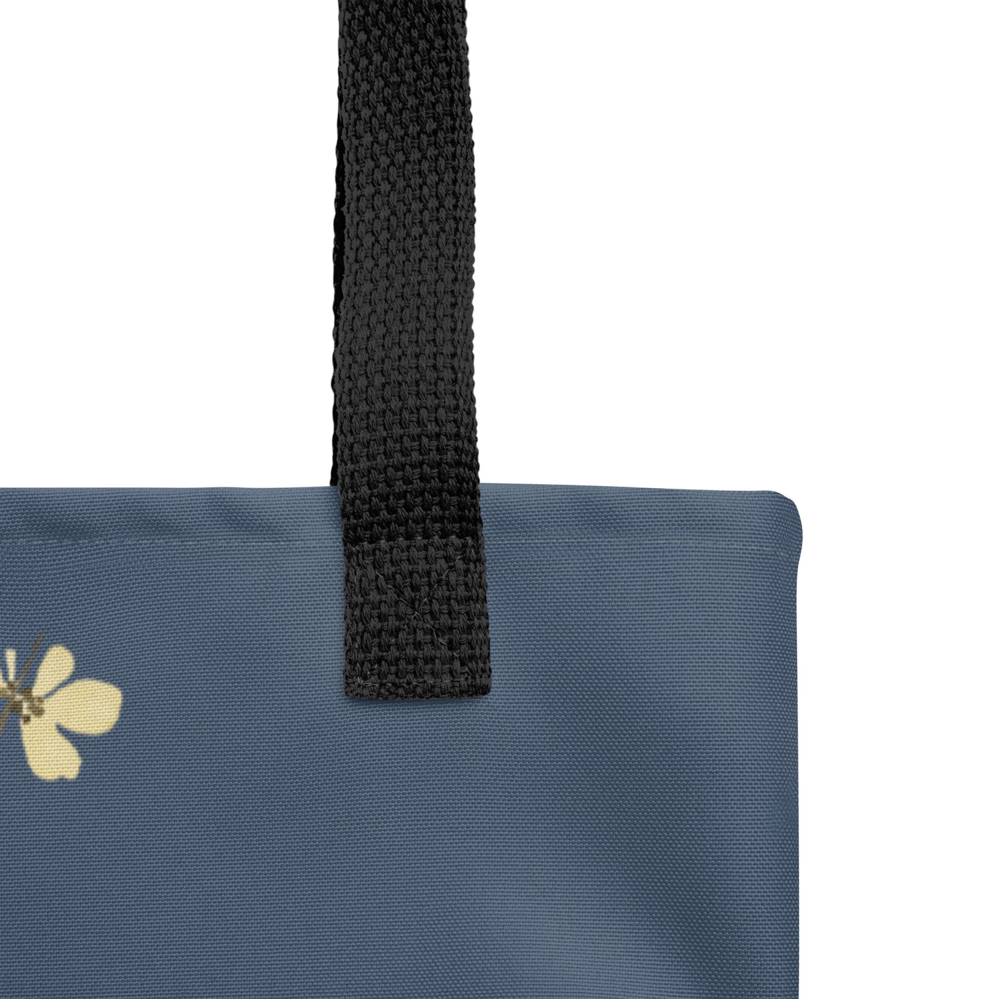 The Spirit of Flowers in Twelve Months｜Blooming Wintersweet and Heavenly Bamboo｜Tote bag｜Dark blue