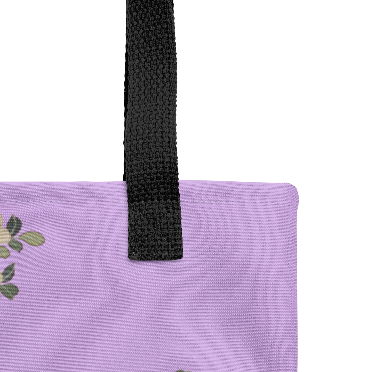 Kesi Flower Album｜White Plum Blossoms and Butterfly｜Tote bag｜Lilac