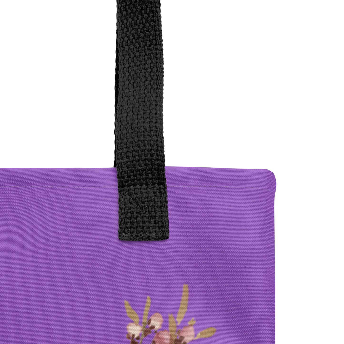 The Spirit of Flowers in Twelve Months｜Willow and Peach Blossom｜Tote bag｜Purple