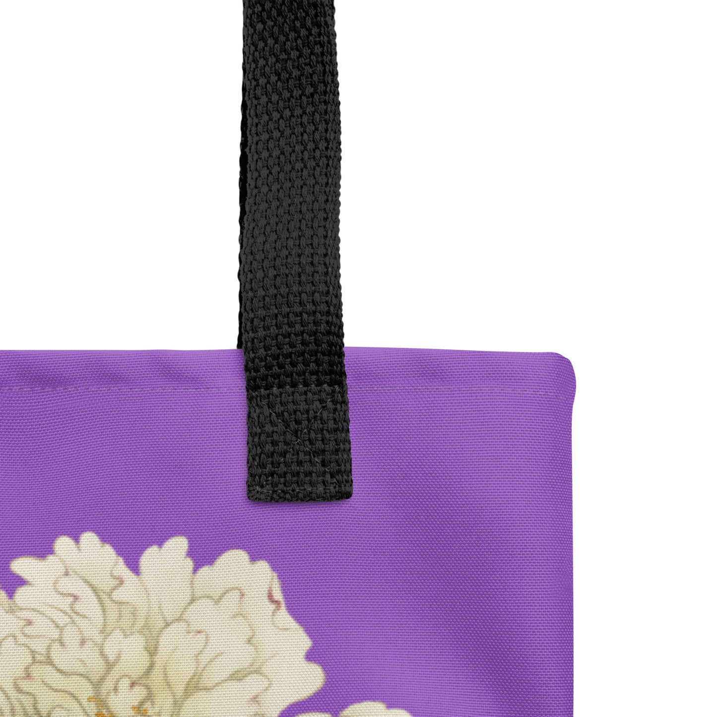 The Spirit of Flowers in Twelve Months｜Chinese Peony and Wisteria in Bloom｜Tote bag｜Purple